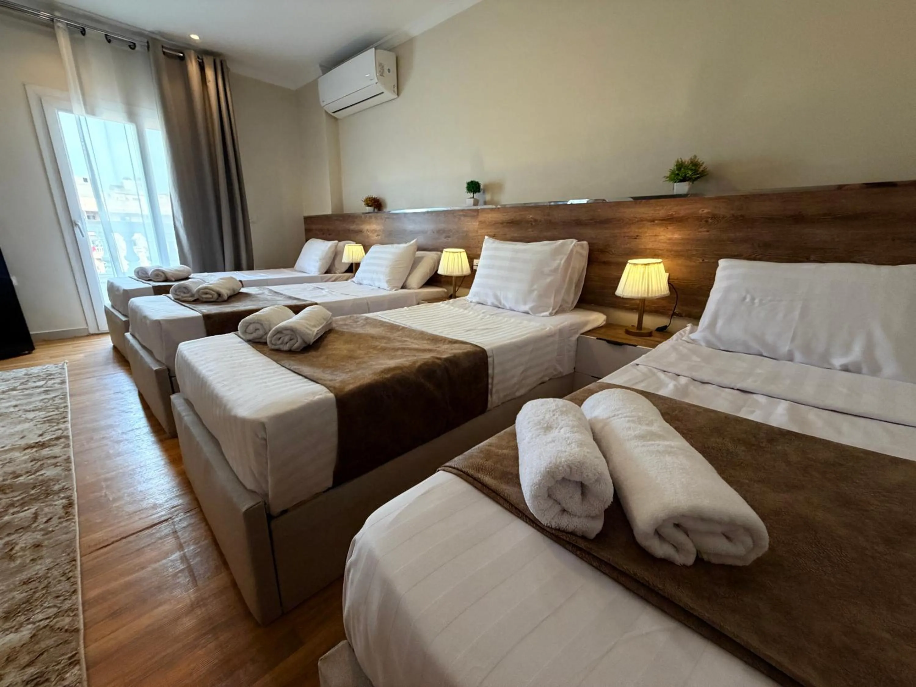 Bed in Eco green pyramids hotel