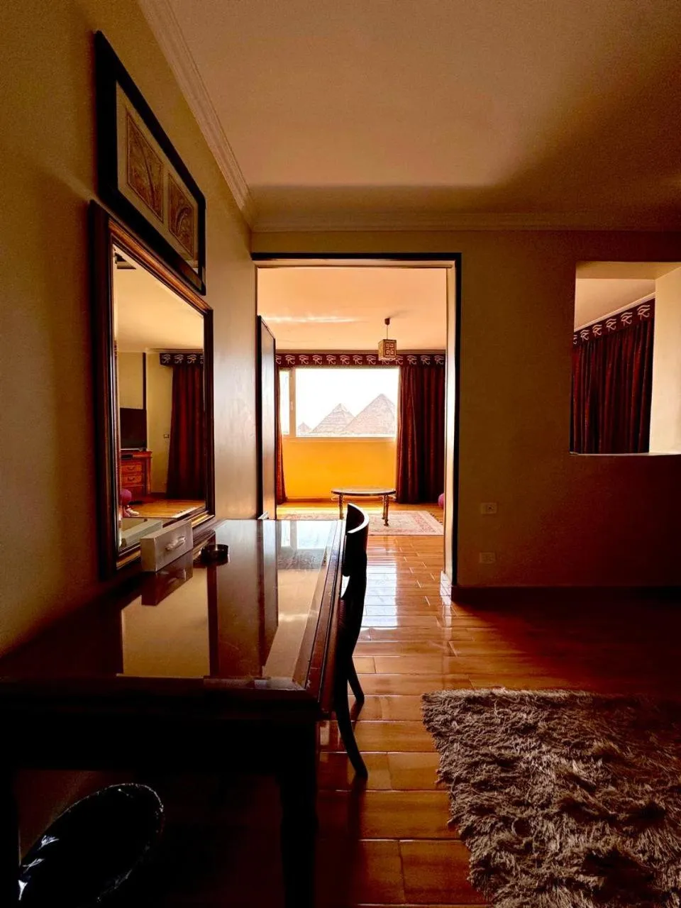 Bed in PYRAMIDS TOWER Inn