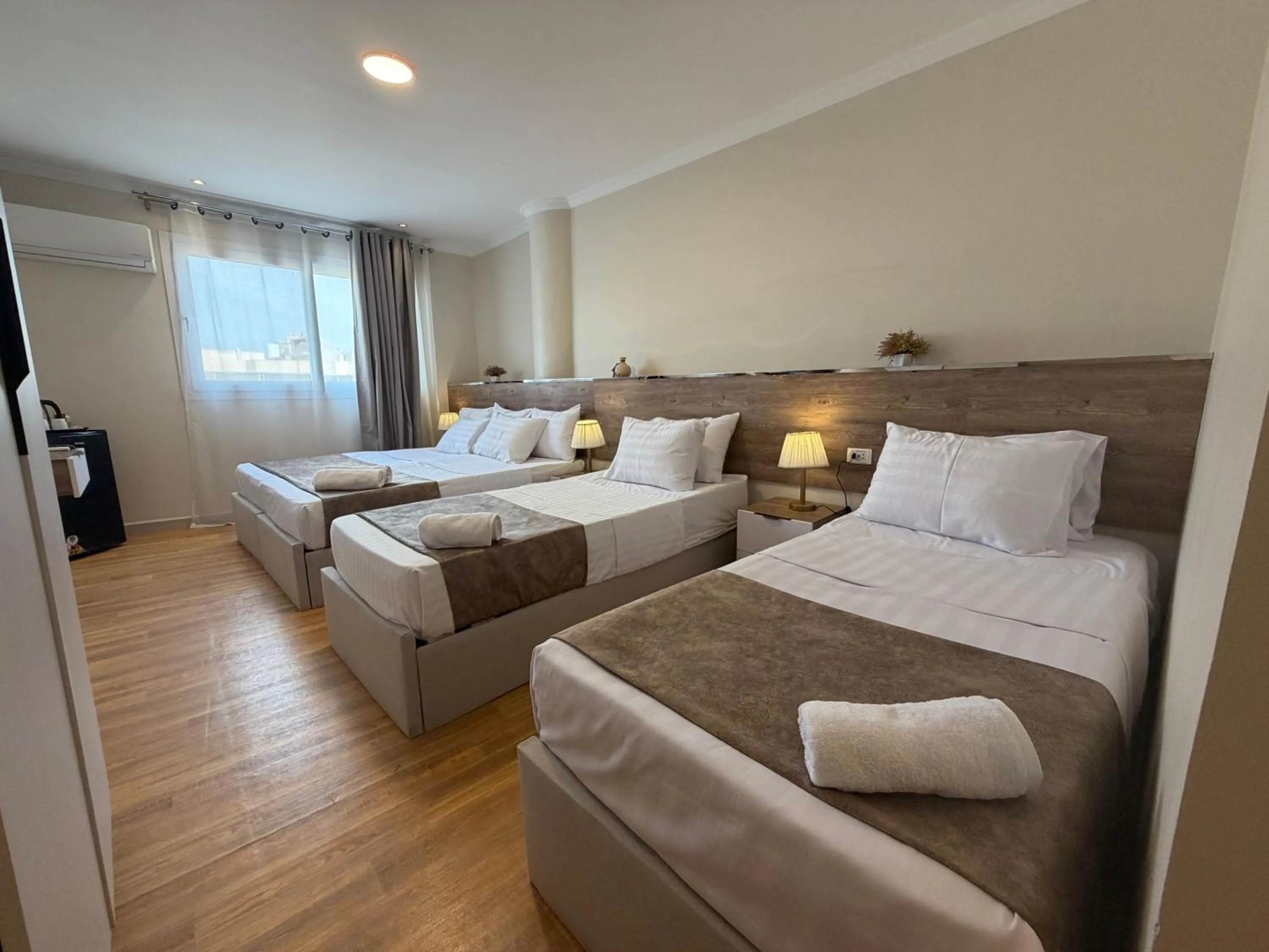 Bed in Eco green pyramids hotel