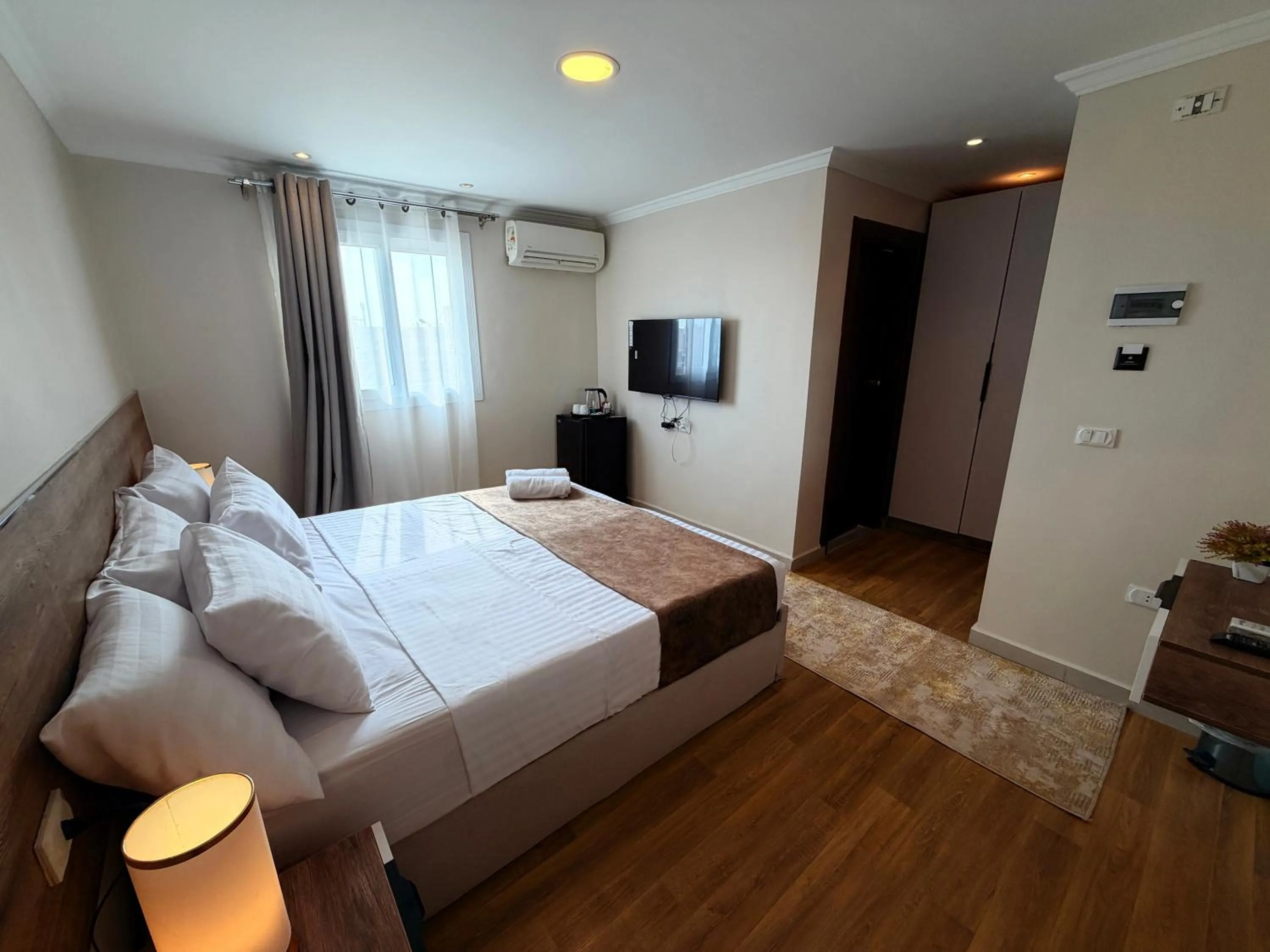 Bed in Eco green pyramids hotel