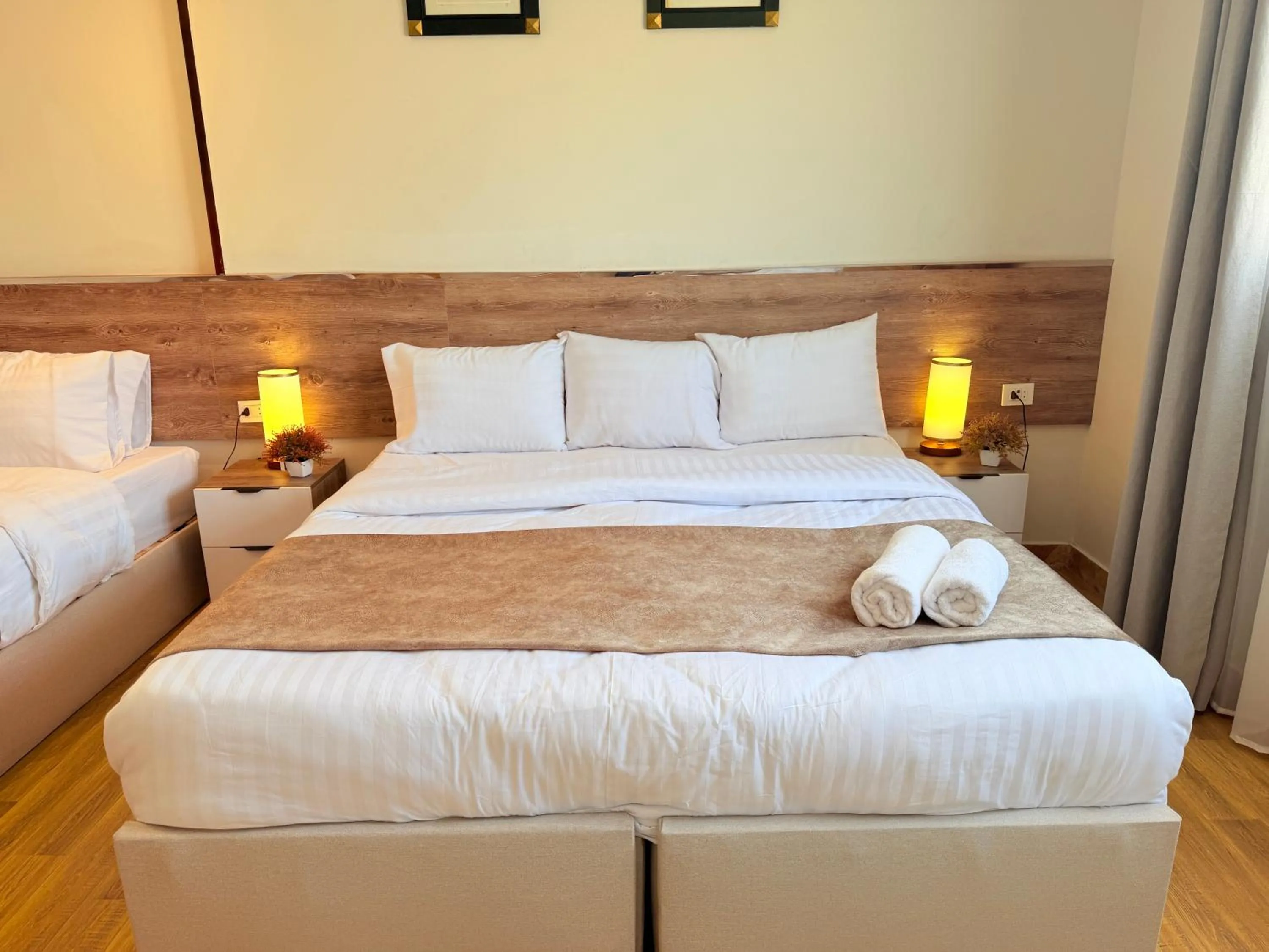 Bed in Eco green pyramids hotel