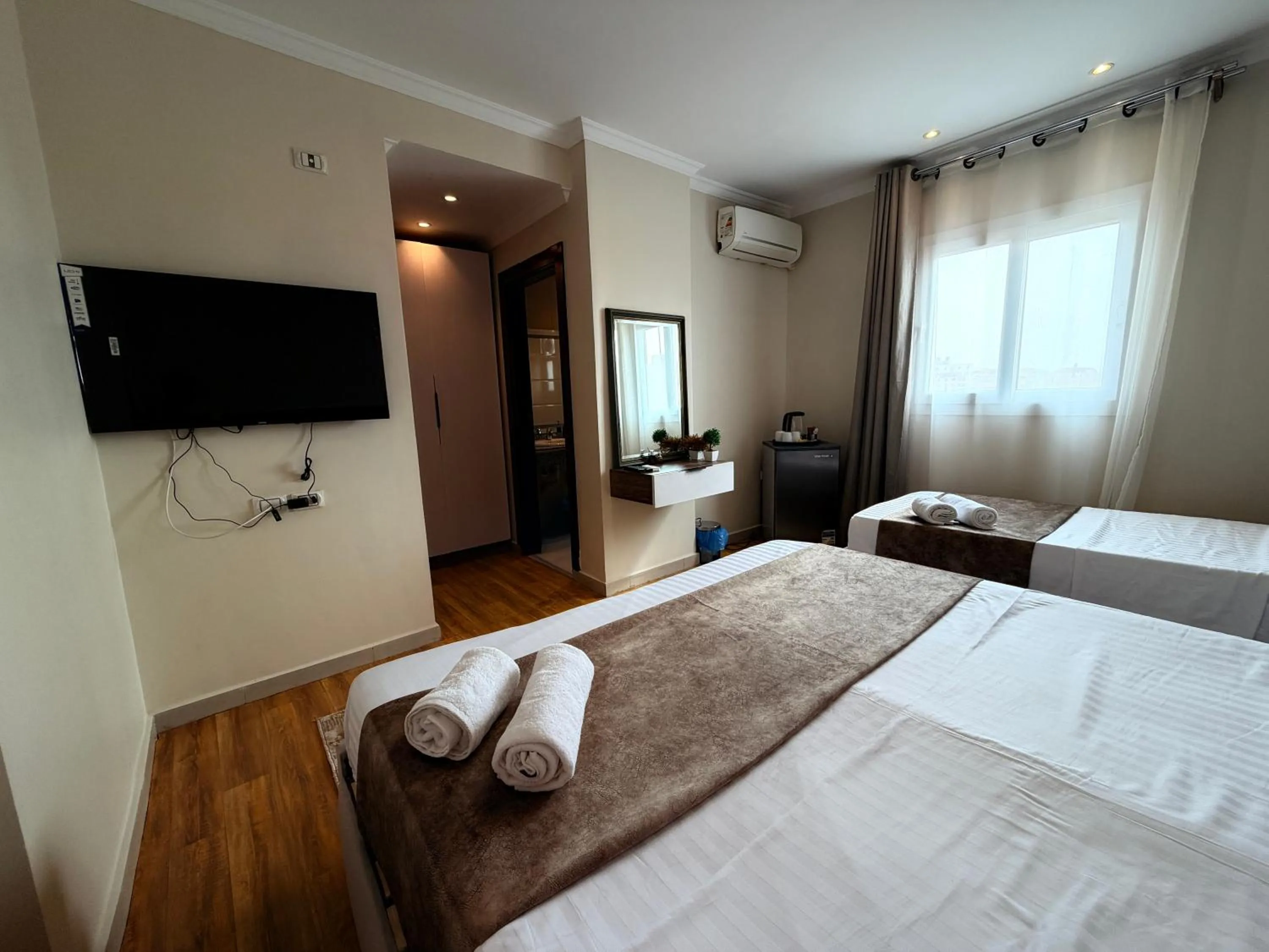 Bed in Eco green pyramids hotel