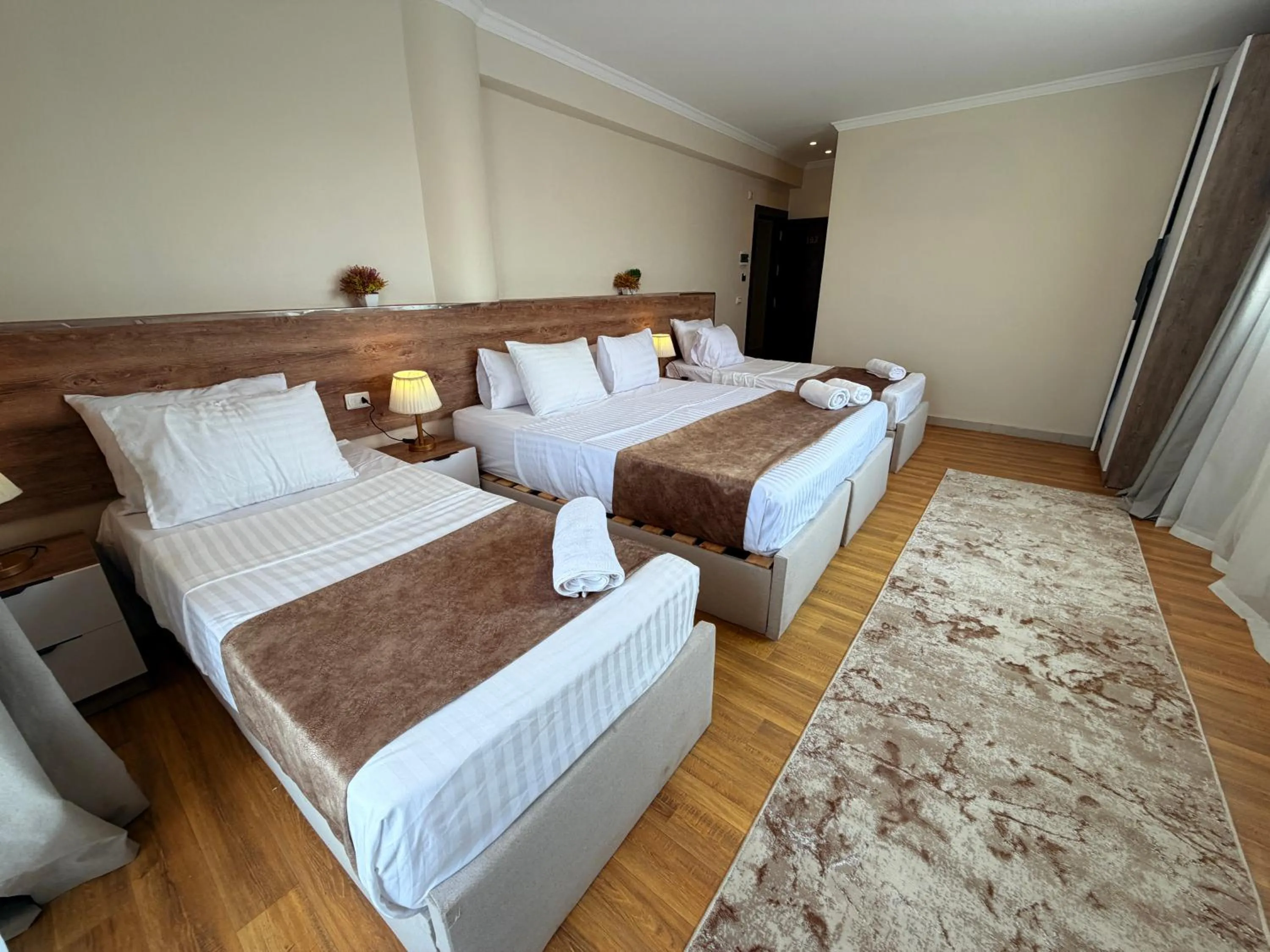 Bed in Eco green pyramids hotel