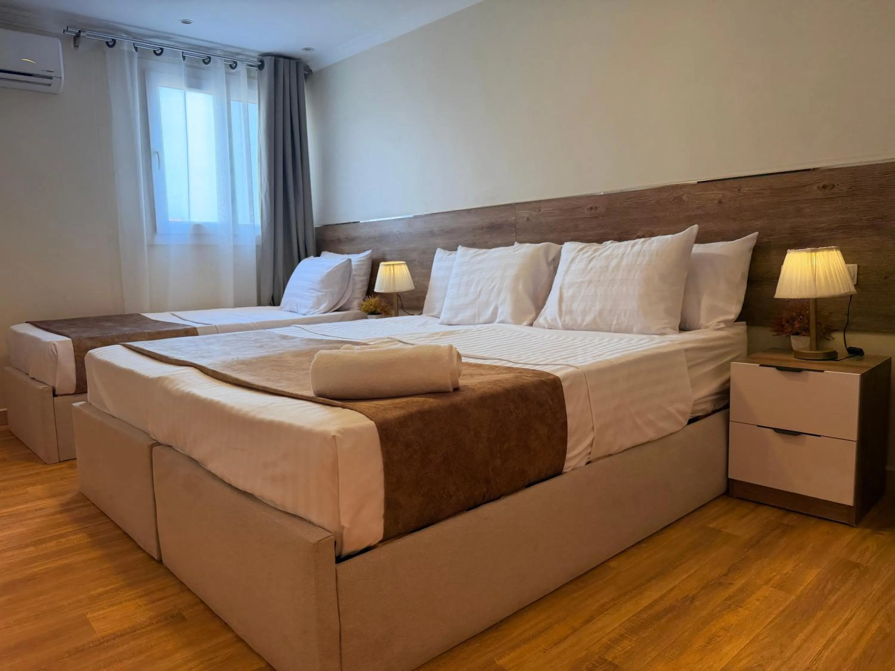 Bed in Eco green pyramids hotel