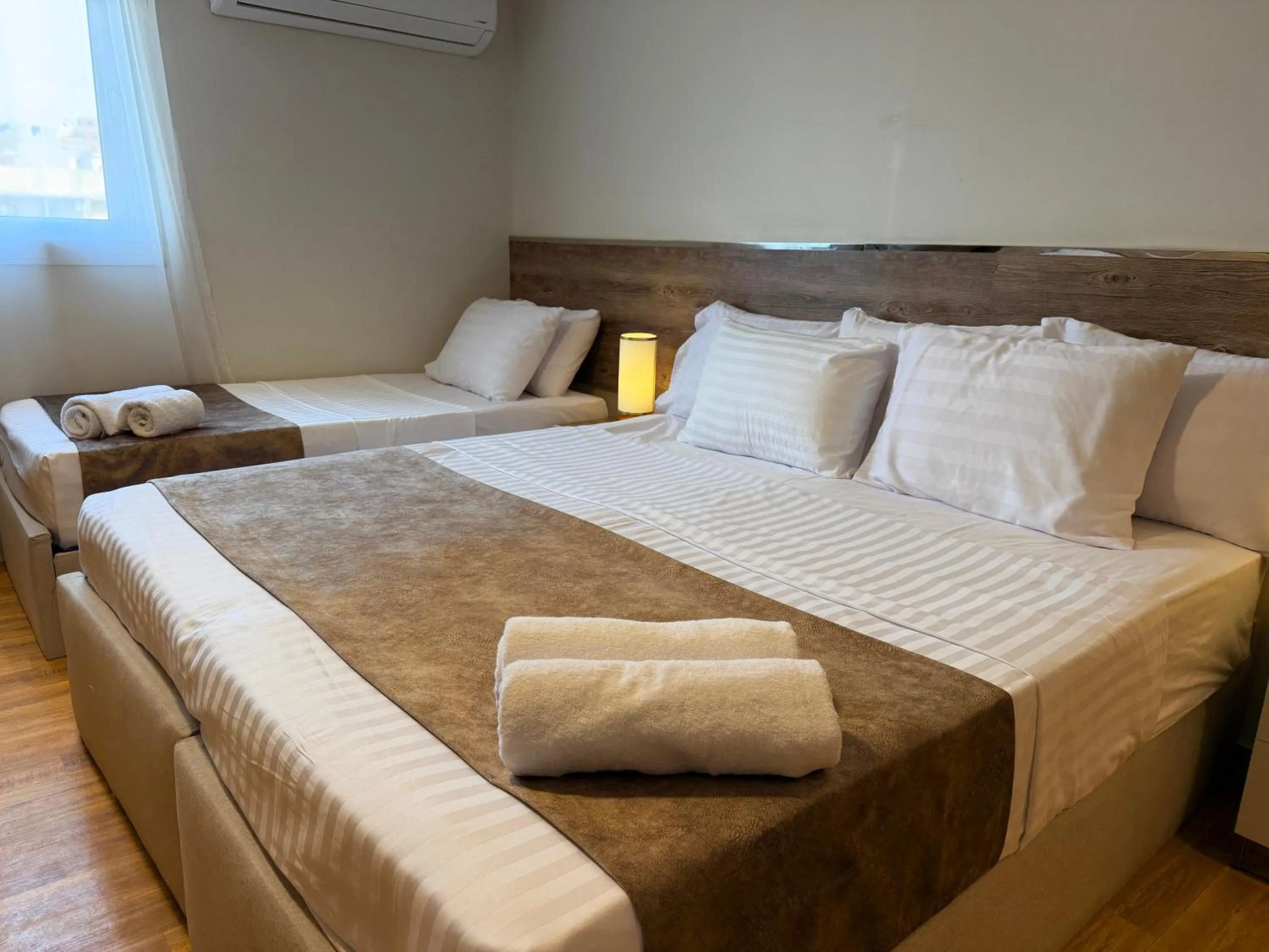 Bed in Eco green pyramids hotel