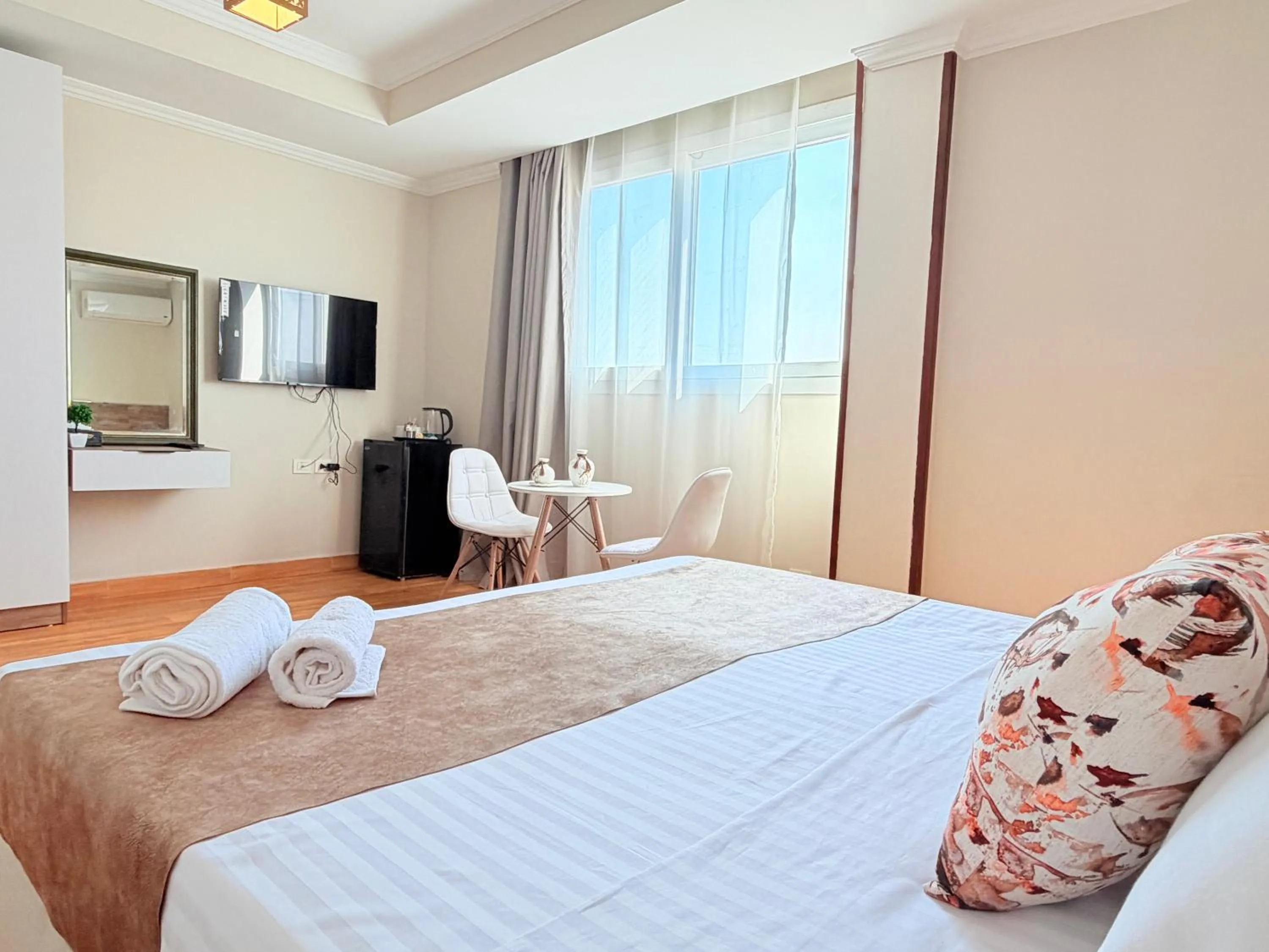 Bed in Eco green pyramids hotel