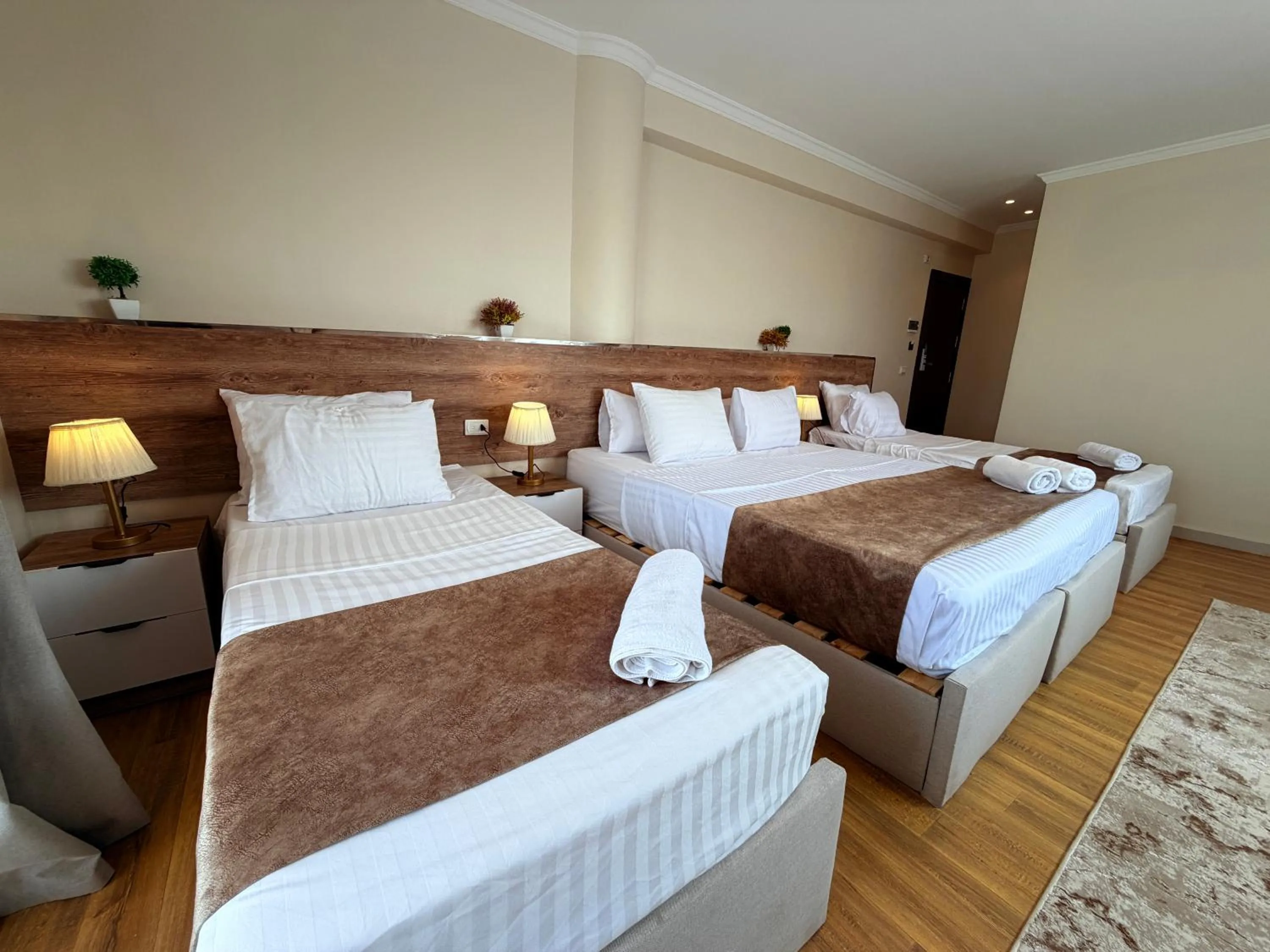 Bed in Eco green pyramids hotel