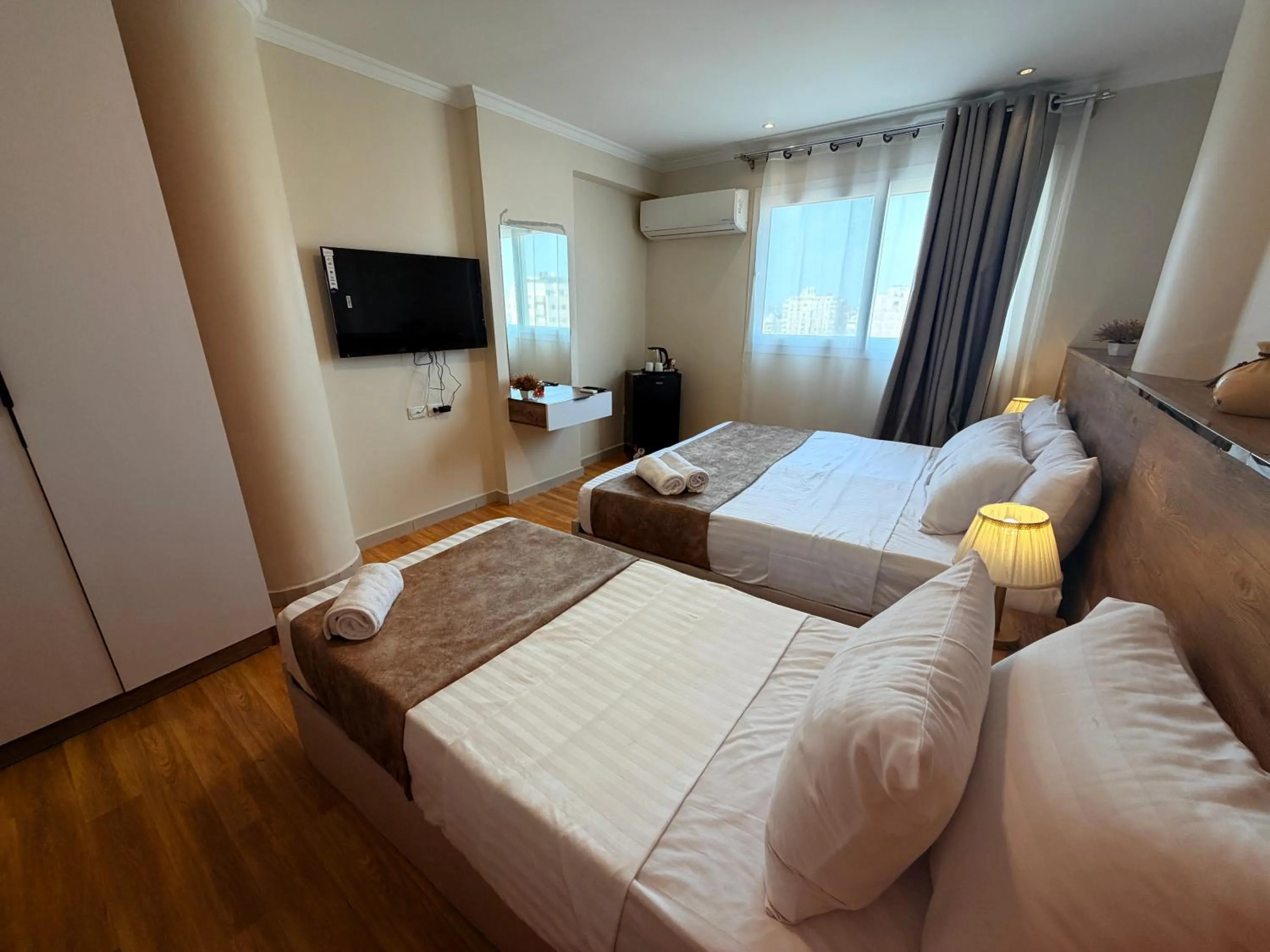 Bed in Eco green pyramids hotel