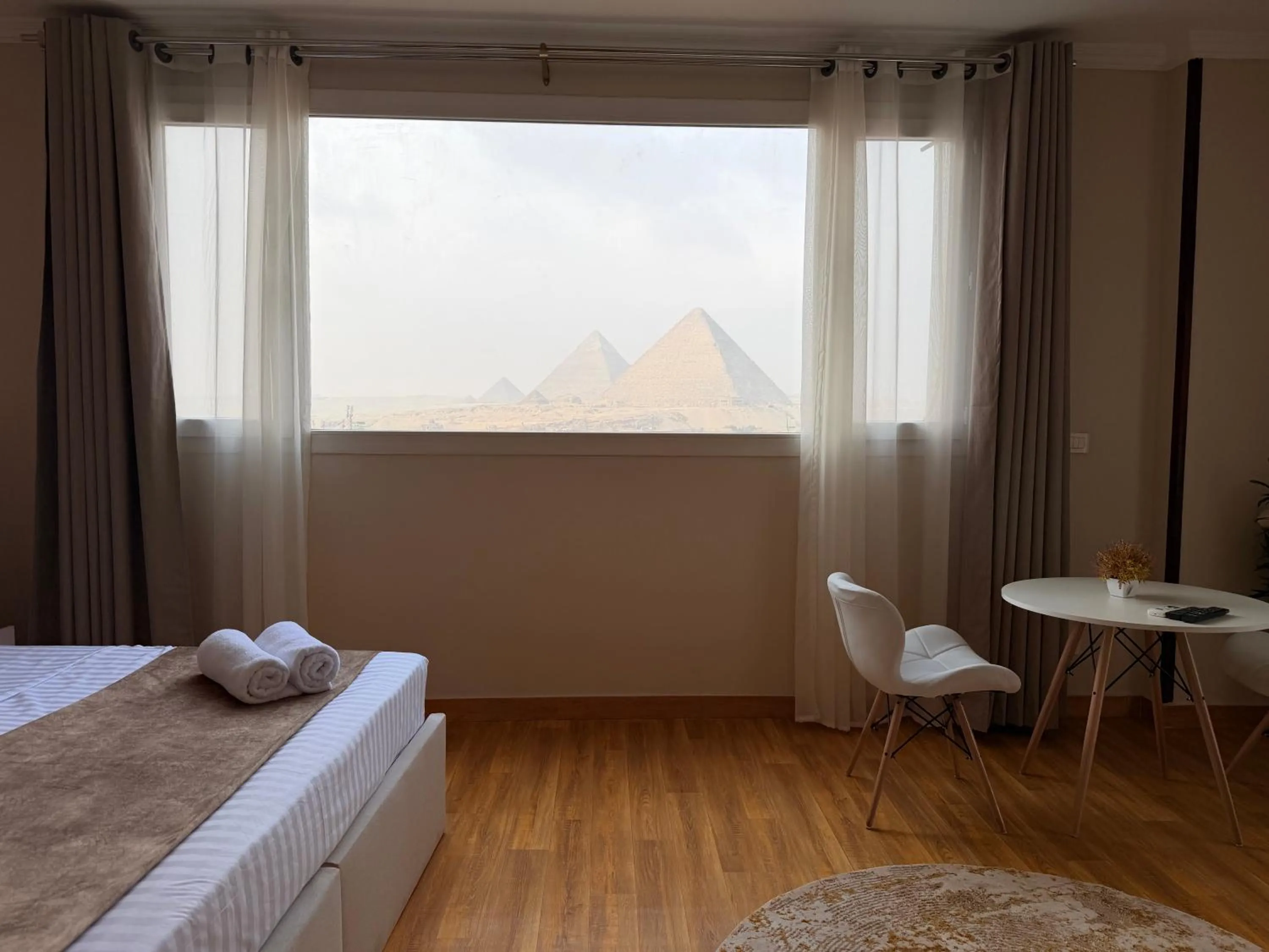 Bed in Eco green pyramids hotel