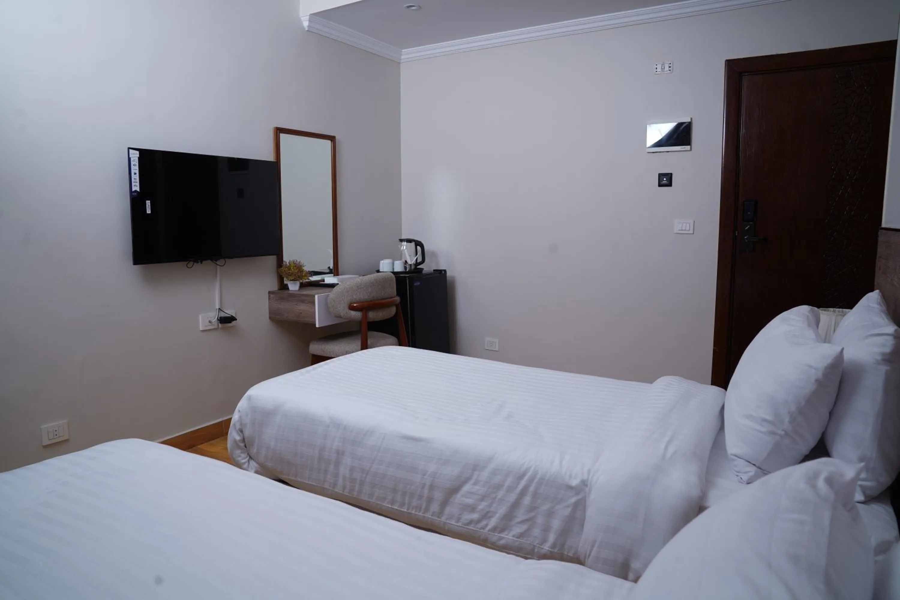 Bed in Eco green pyramids hotel