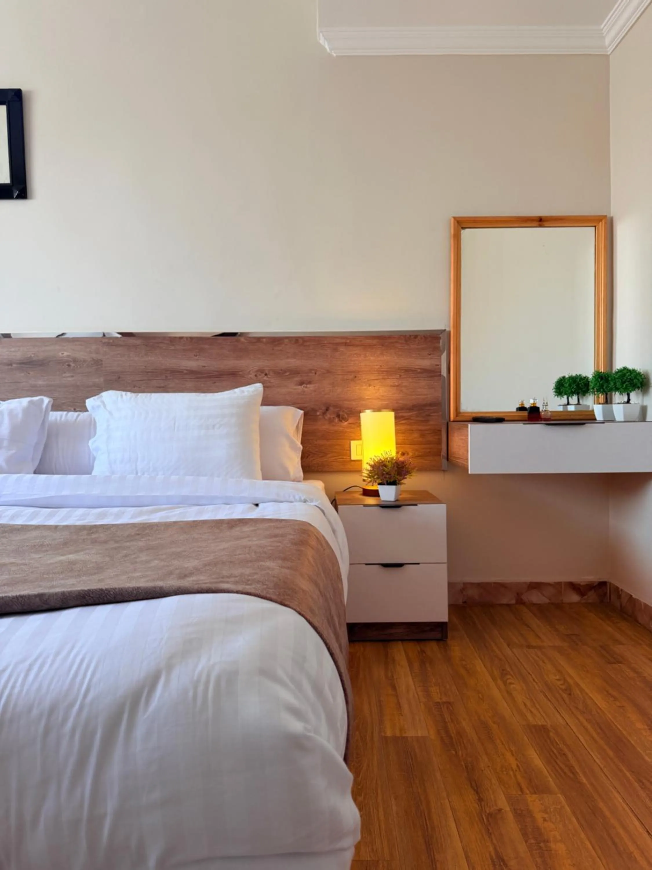 Bed in Eco green pyramids hotel