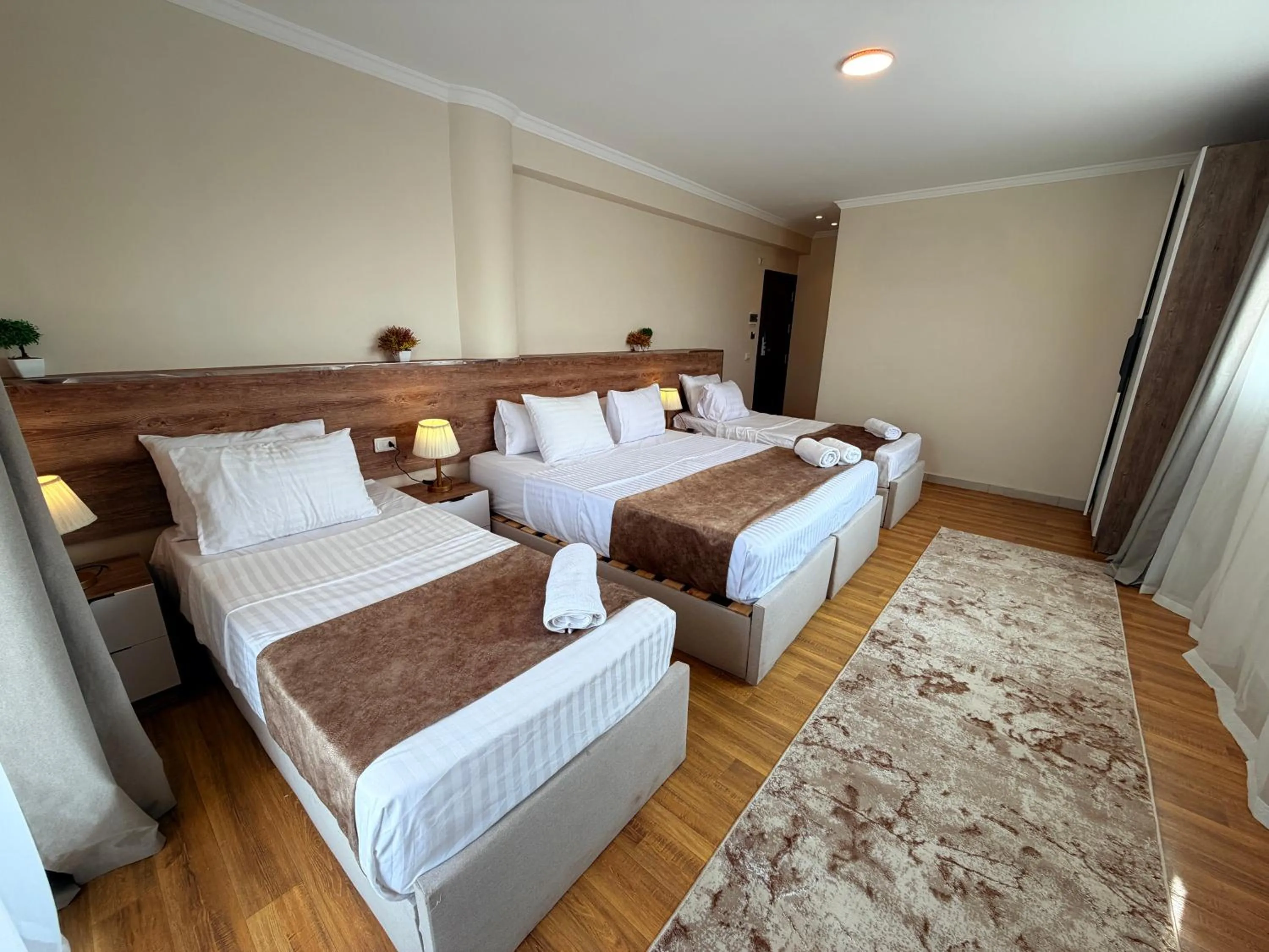 Bed in Eco green pyramids hotel