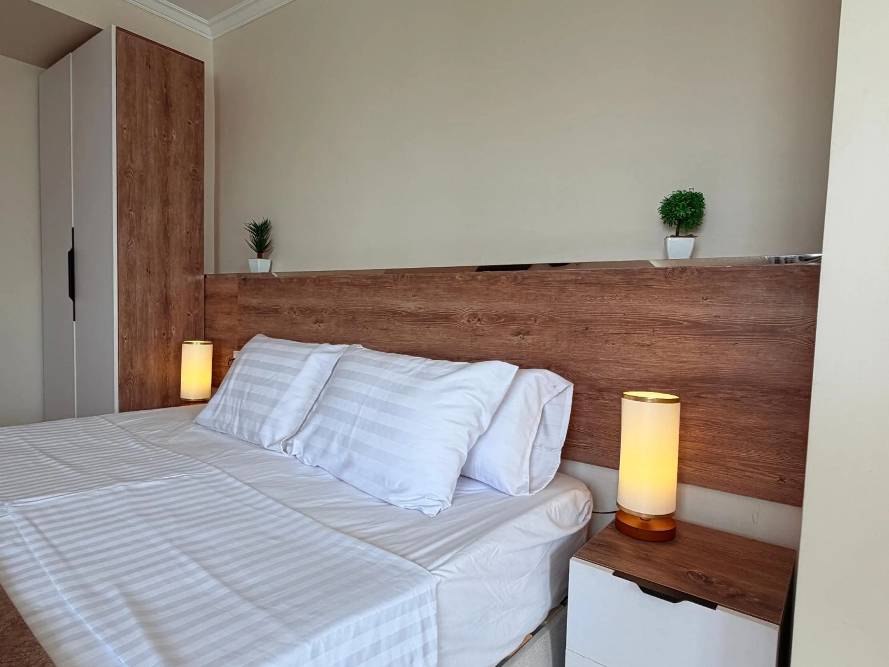 Bed in Eco green pyramids hotel