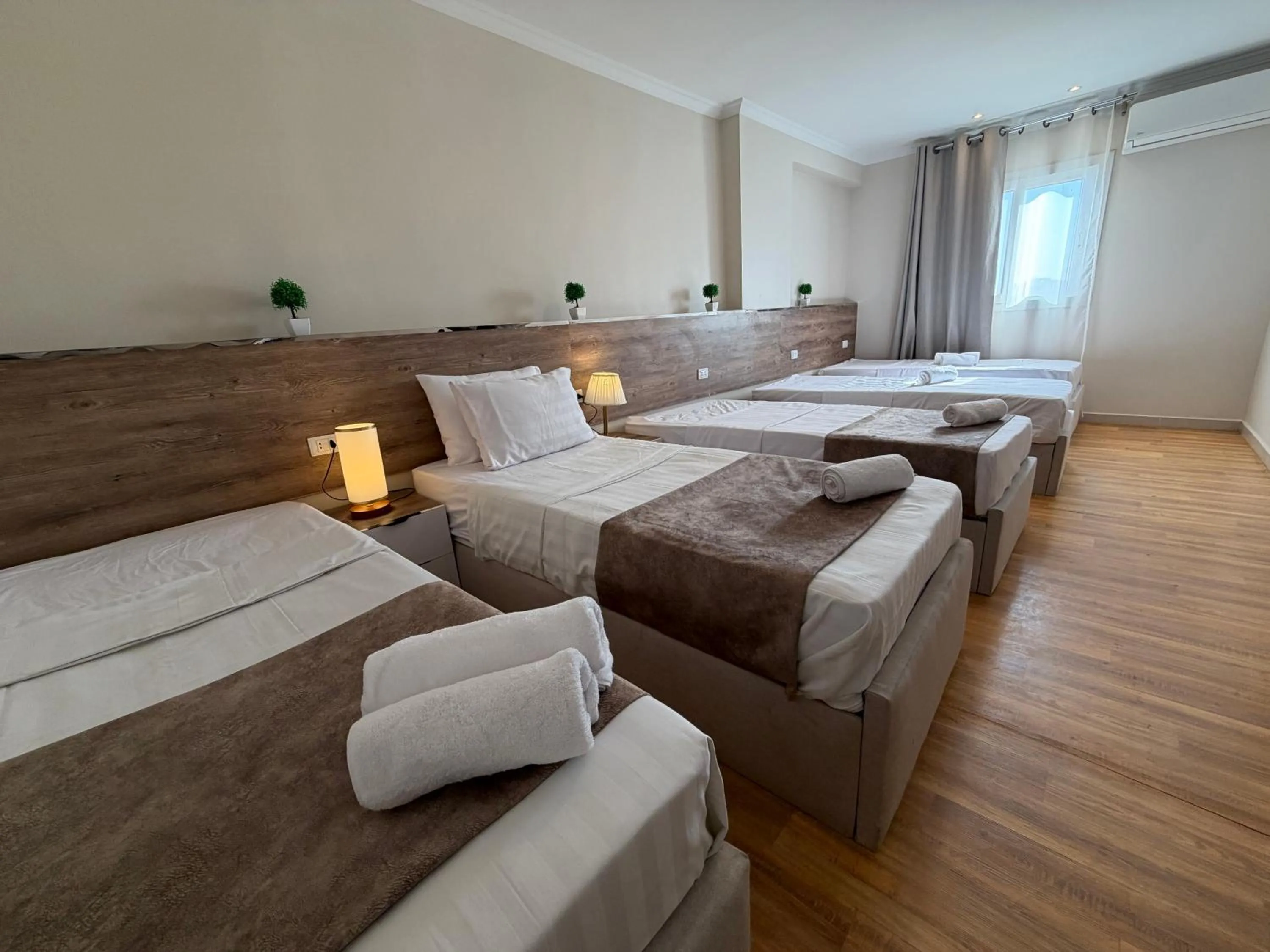 Bed in Eco green pyramids hotel