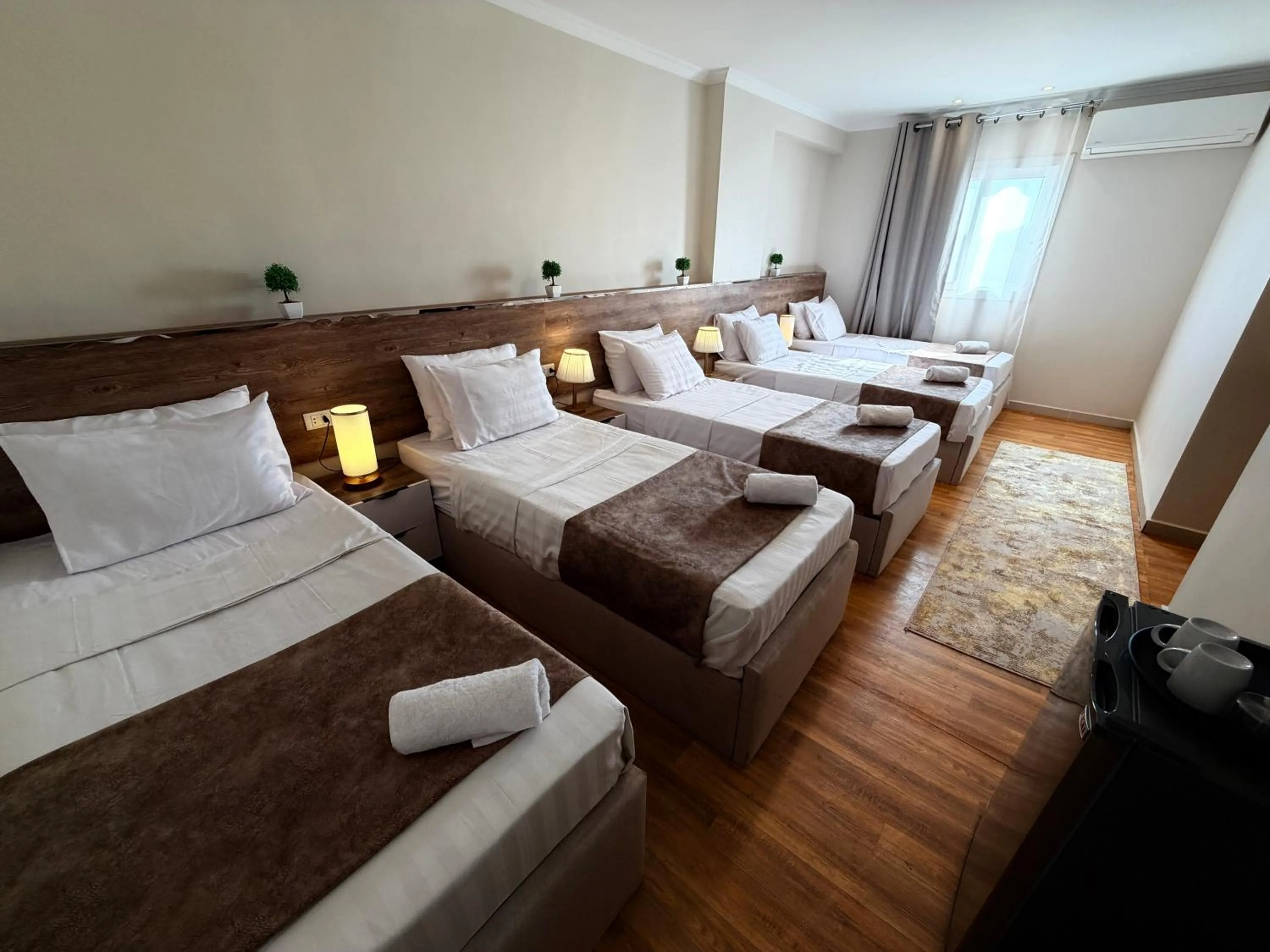 Bed in Eco green pyramids hotel