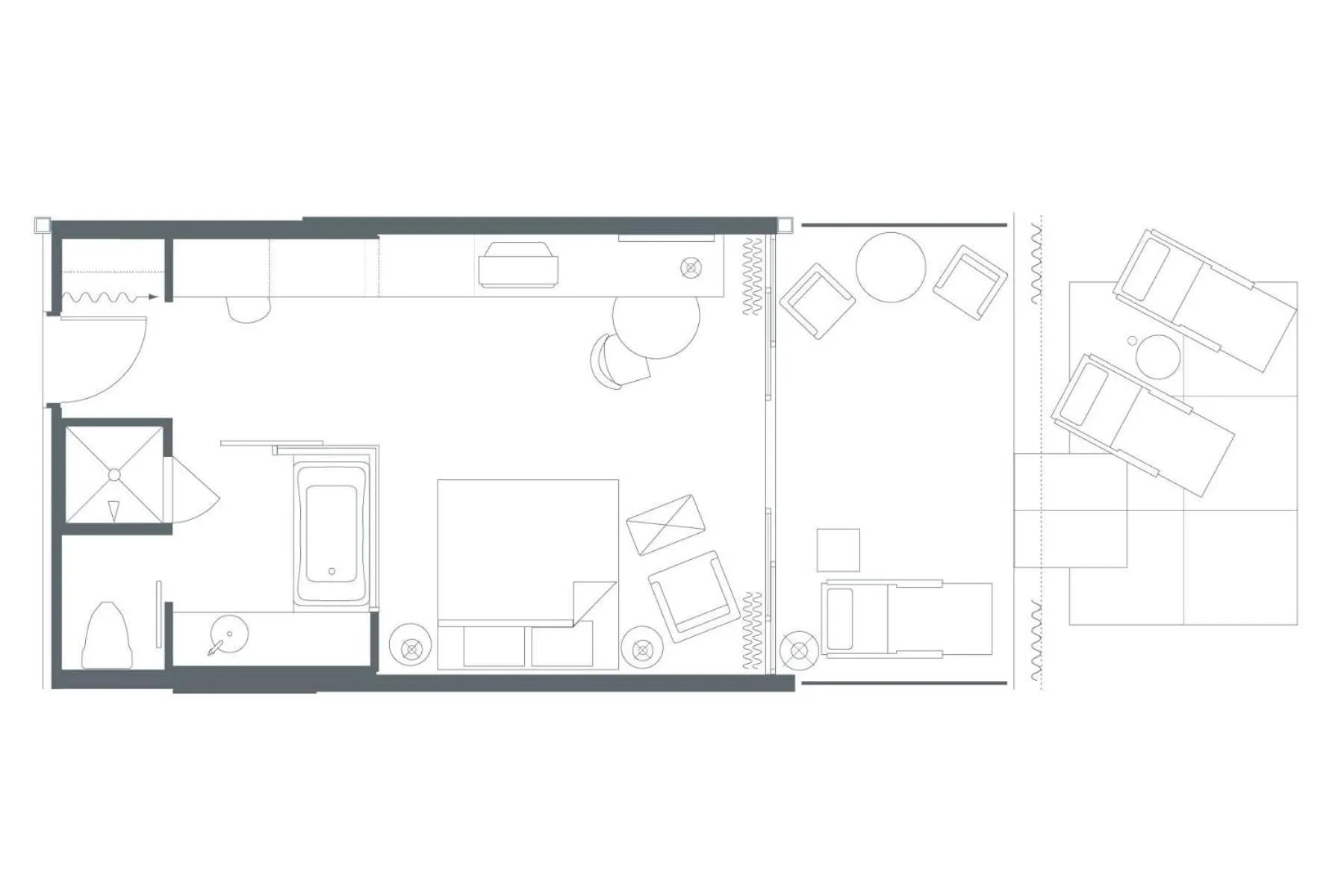 Bedroom in Hotel Valley Ho