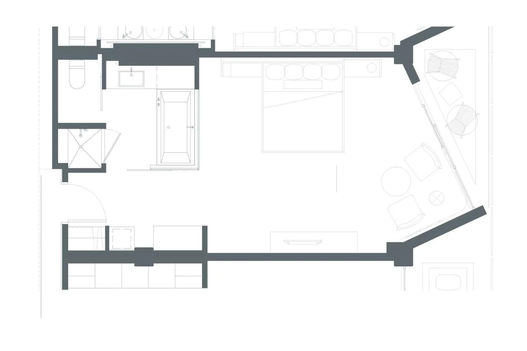 Bedroom in Hotel Valley Ho