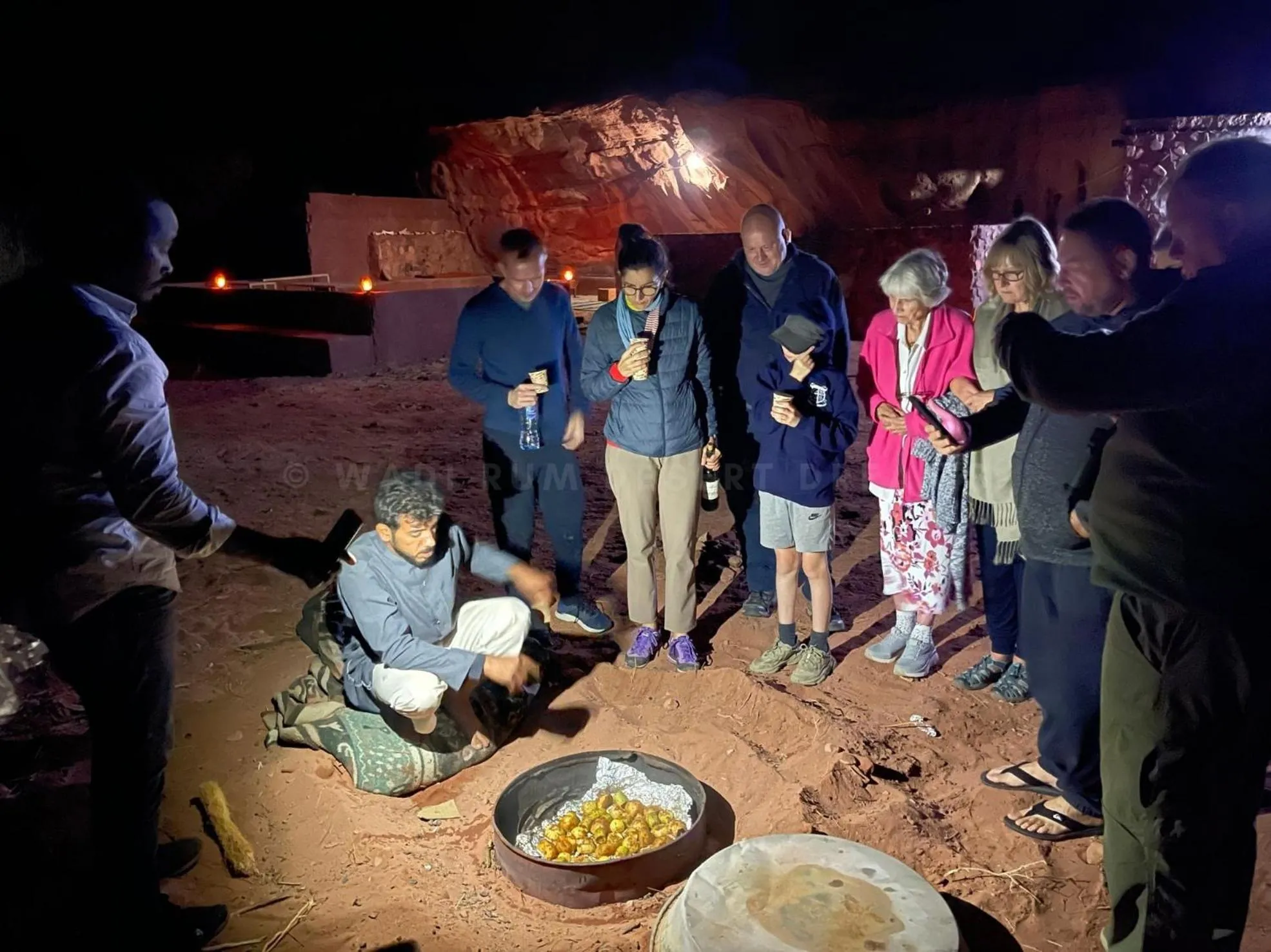 Food close-up in Wadi Rum Desert Dreams