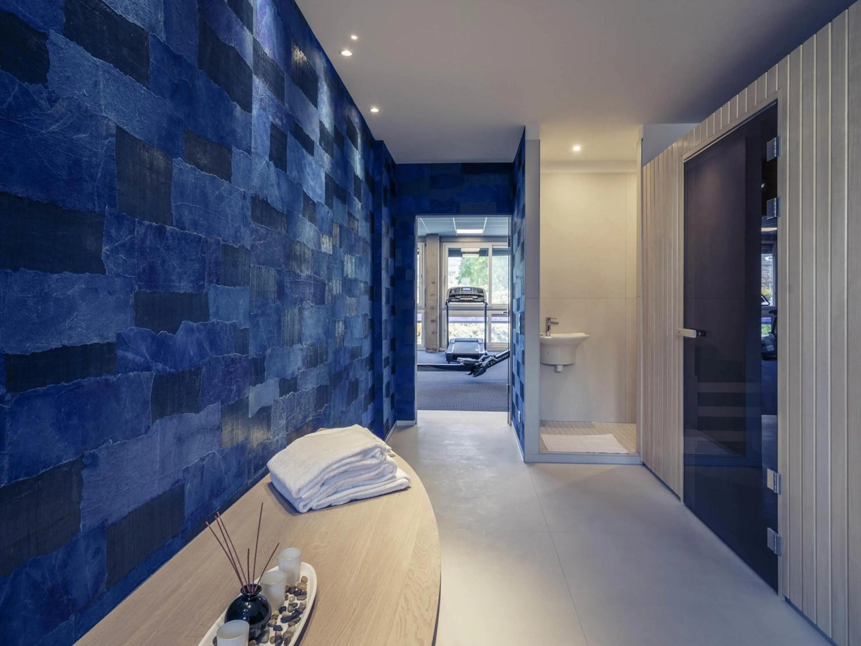 Spa and wellness centre/facilities, Bed in Mercure Mulhouse Centre