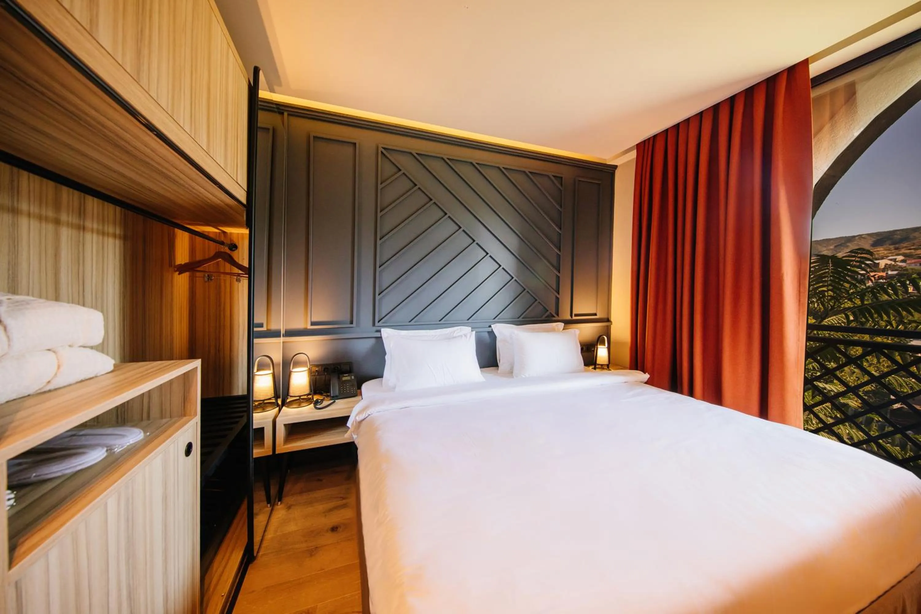 Bed in Sandali Metekhi Boutique Hotel