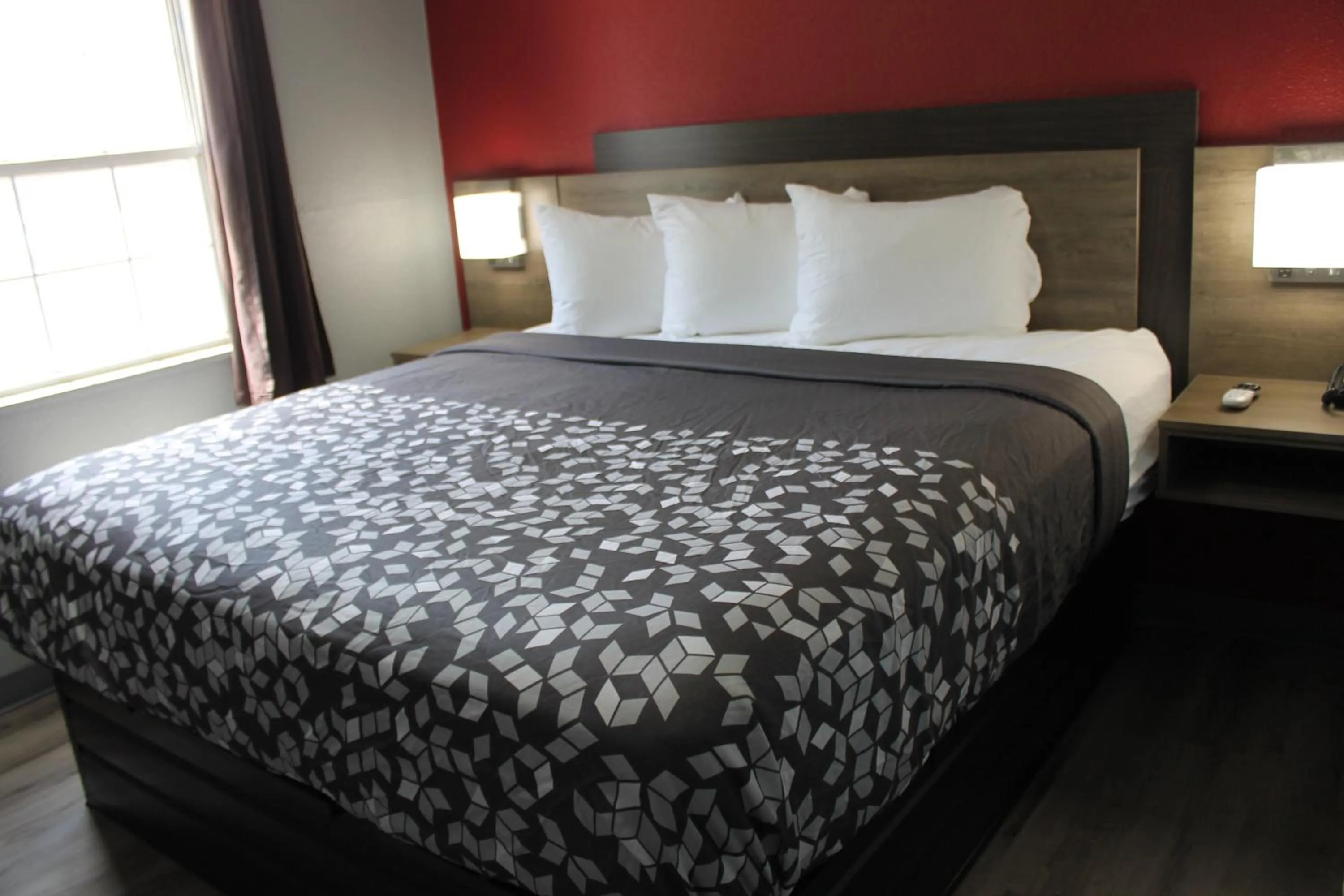 Bed in Econo lodge Kennett