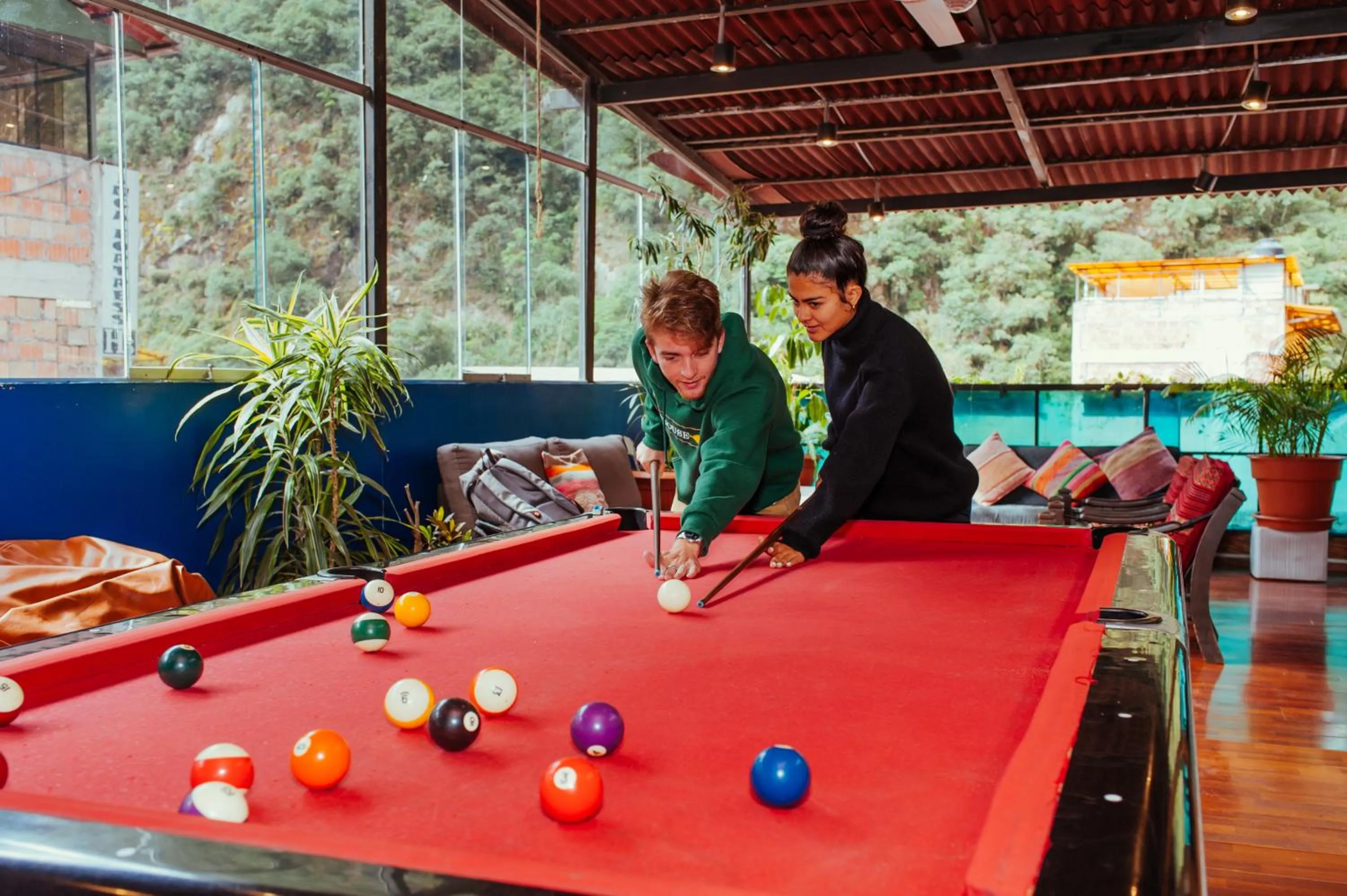 People in Nativus Hostel Machu Picchu