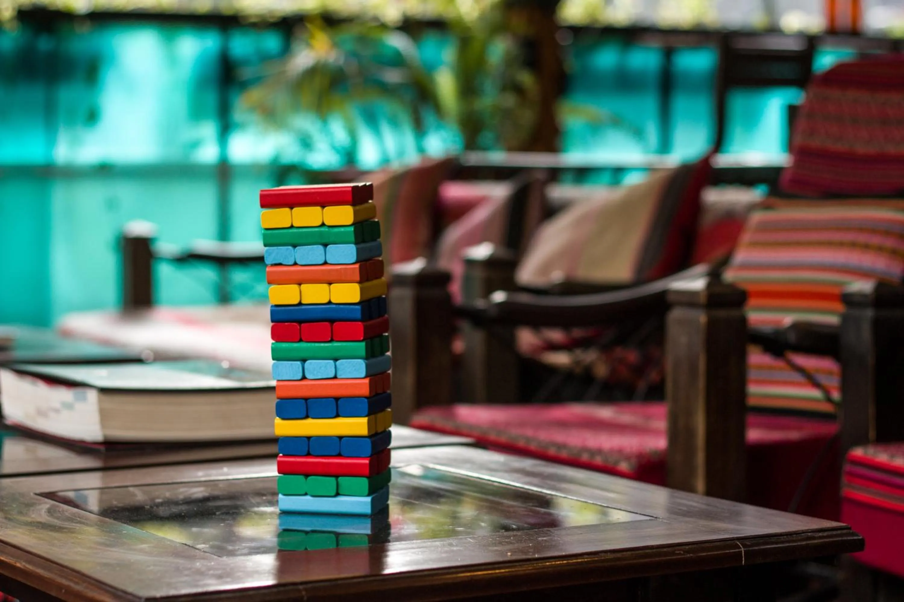 Seating area in Nativus Hostel Machu Picchu