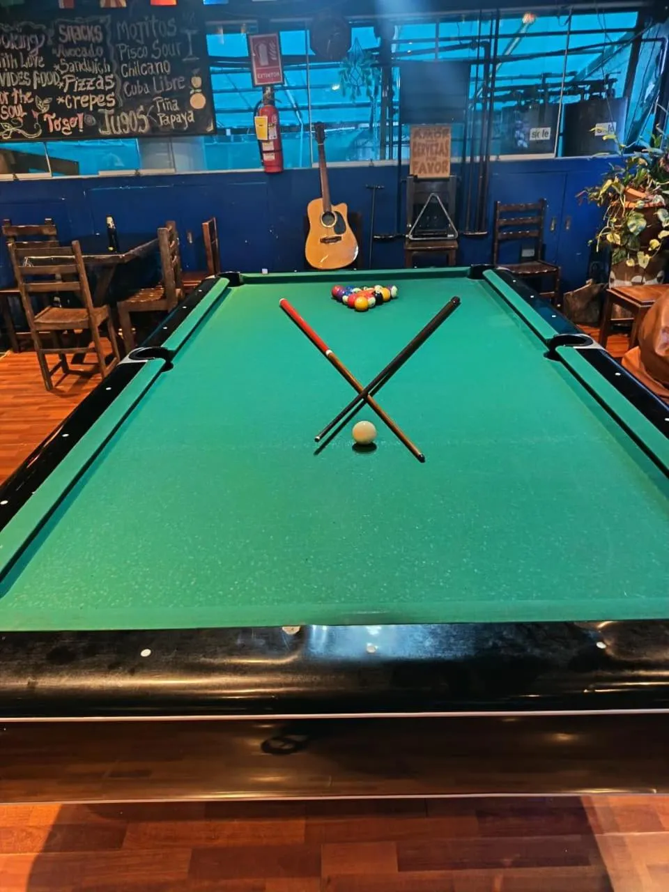 Billiard in Nativus Hostel Machu Picchu