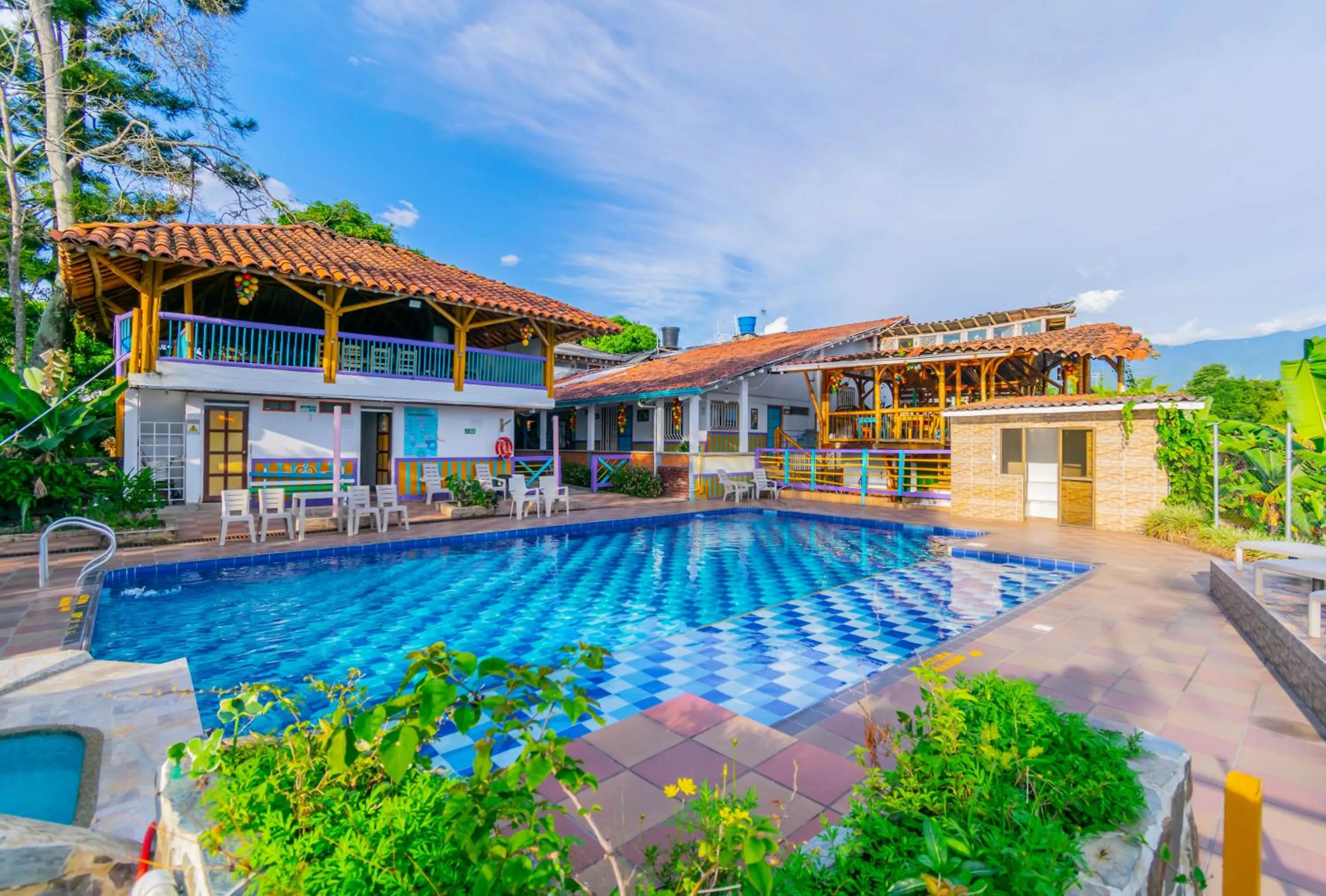 Swimming pool in Eco Hotel las Palmas