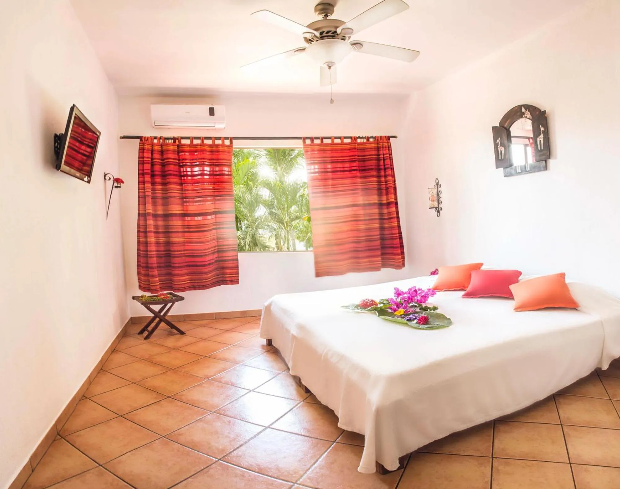 Bed in Hotel Laguna del Cocodrilo