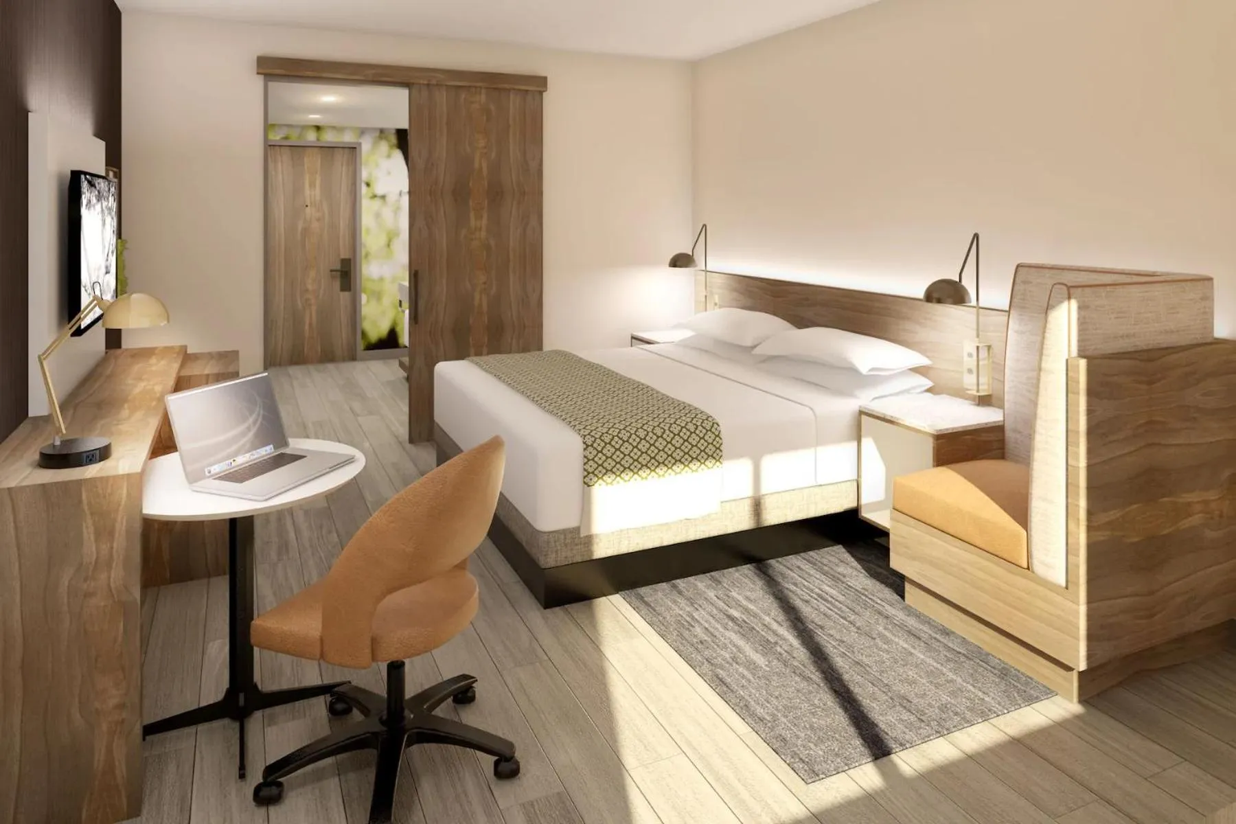 Photo of the whole room, Bed in Wyndham Garden Sacramento Airport Natomas