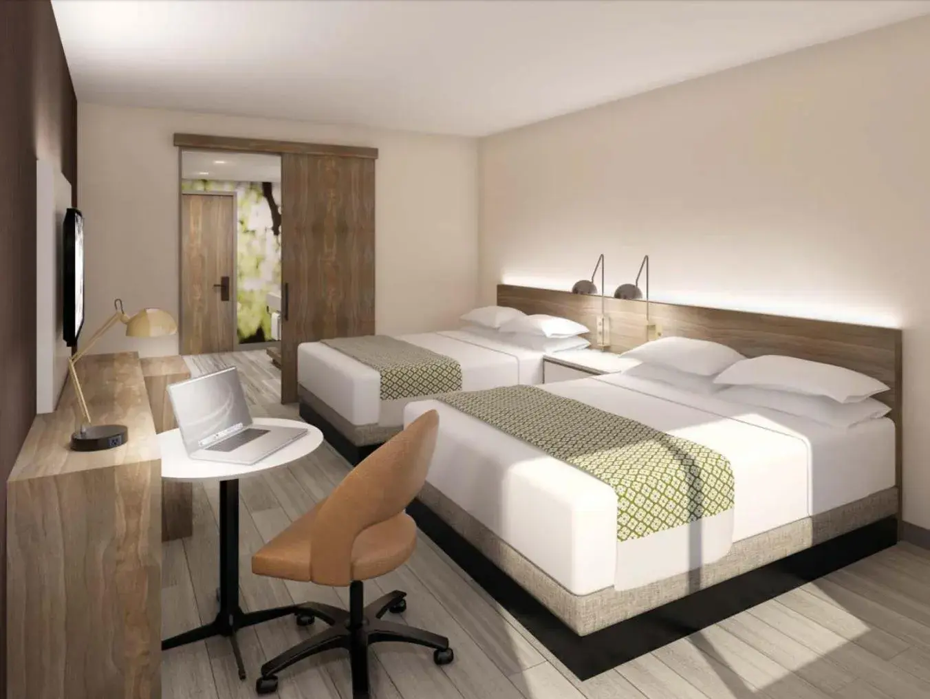 Deluxe Queen Room with Two Queen Beds - Mobility Access/Non-Smoking in Wyndham Garden Sacramento Airport Natomas Deluxe Queen Room with Two Queen Beds - Mobility Access/Non-Smoking in Wyndham Garden Sacramento Airport Natomas