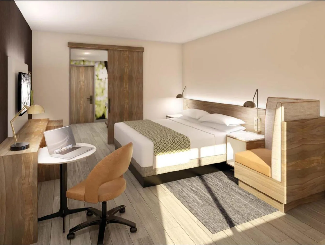 Photo of the whole room, Bed in Wyndham Garden Sacramento Airport Natomas