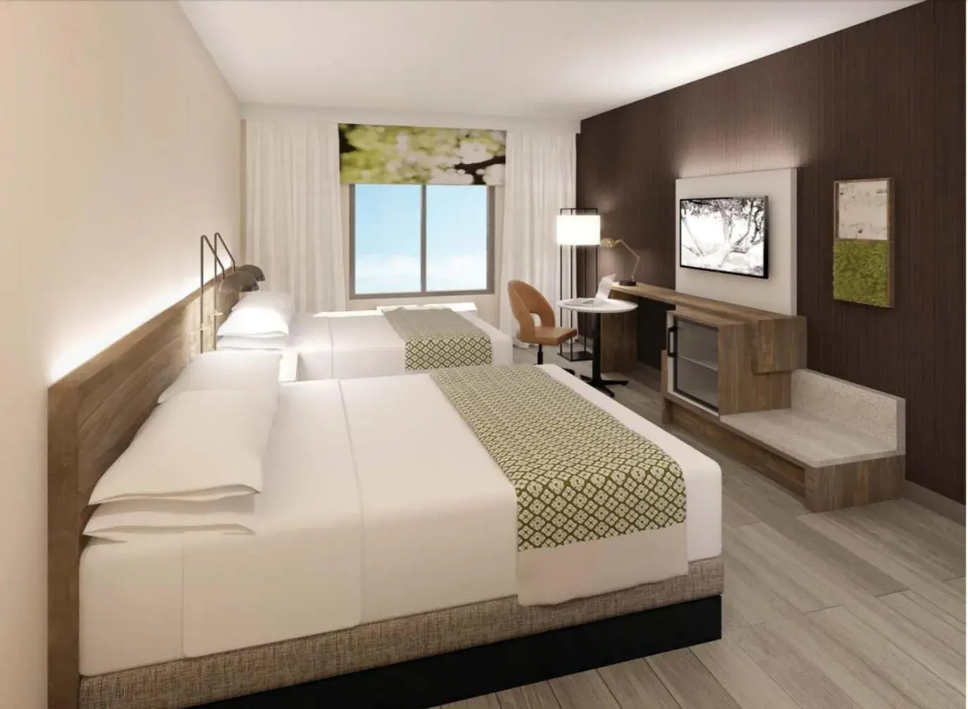 Queen Room with Two Queen Beds - Mobility Access/Non-Smoking in Wyndham Garden Sacramento Airport Natomas Queen Room with Two Queen Beds - Mobility Access/Non-Smoking in Wyndham Garden Sacramento Airport Natomas