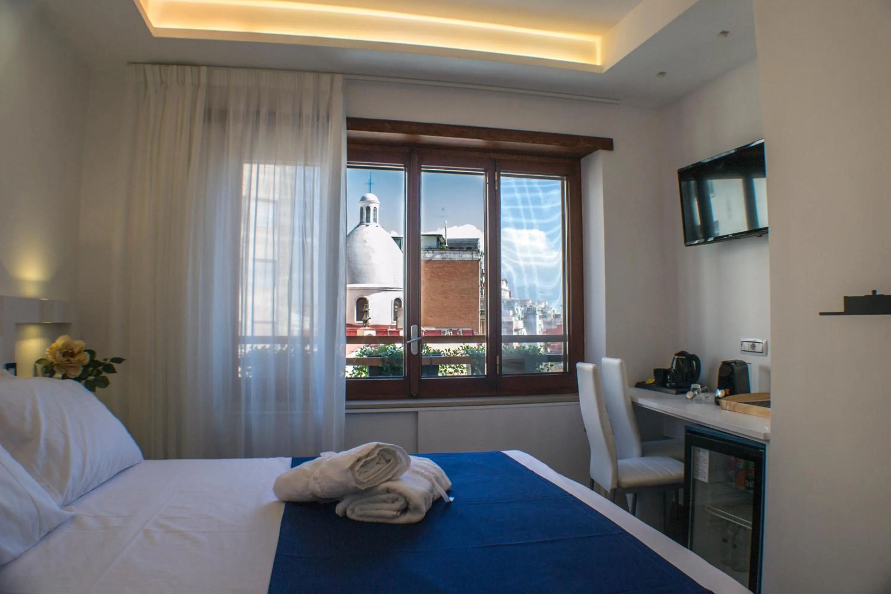 Bed in Napoli Central Station Studio