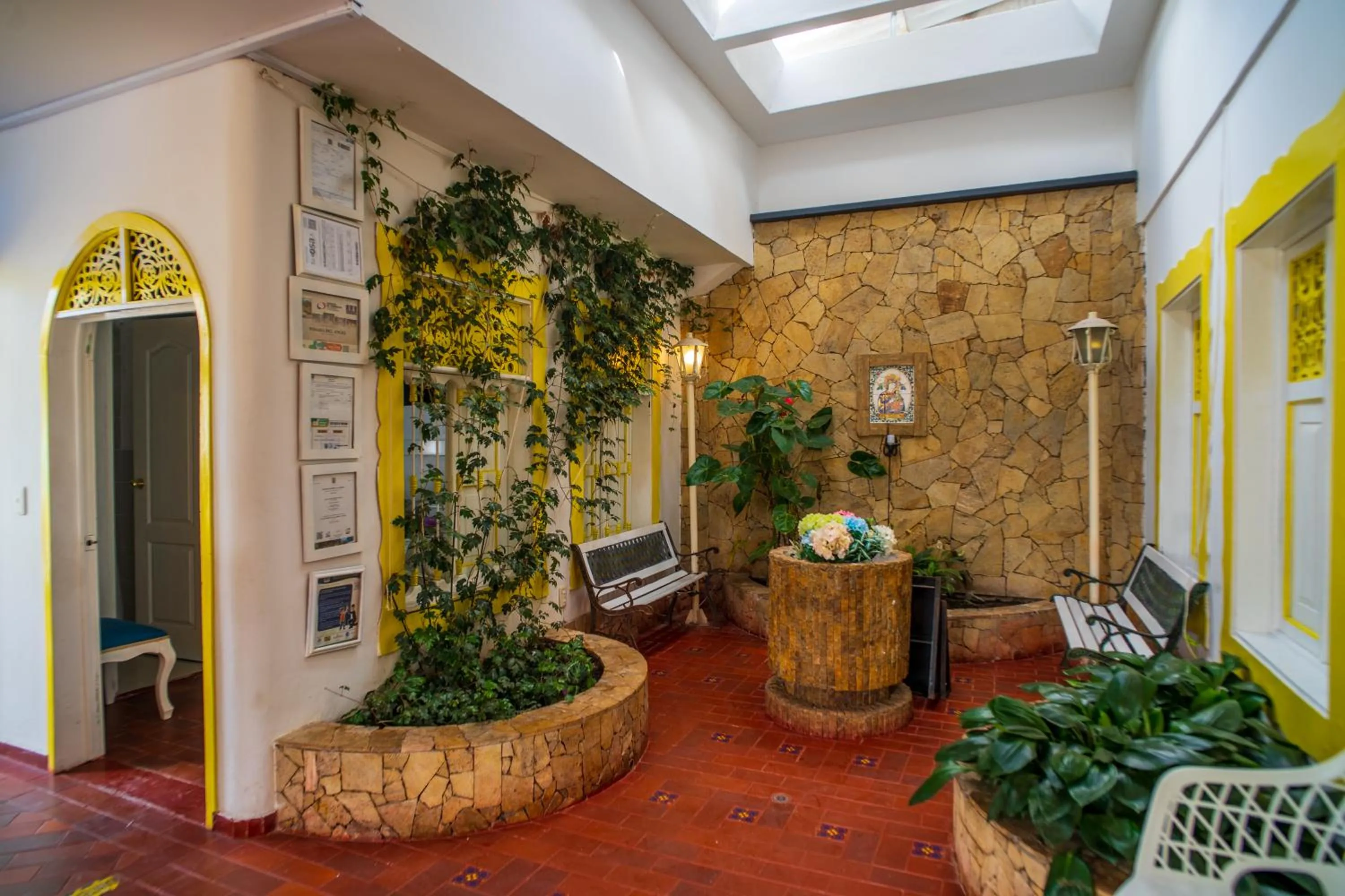 Seating area in Posada del Angel