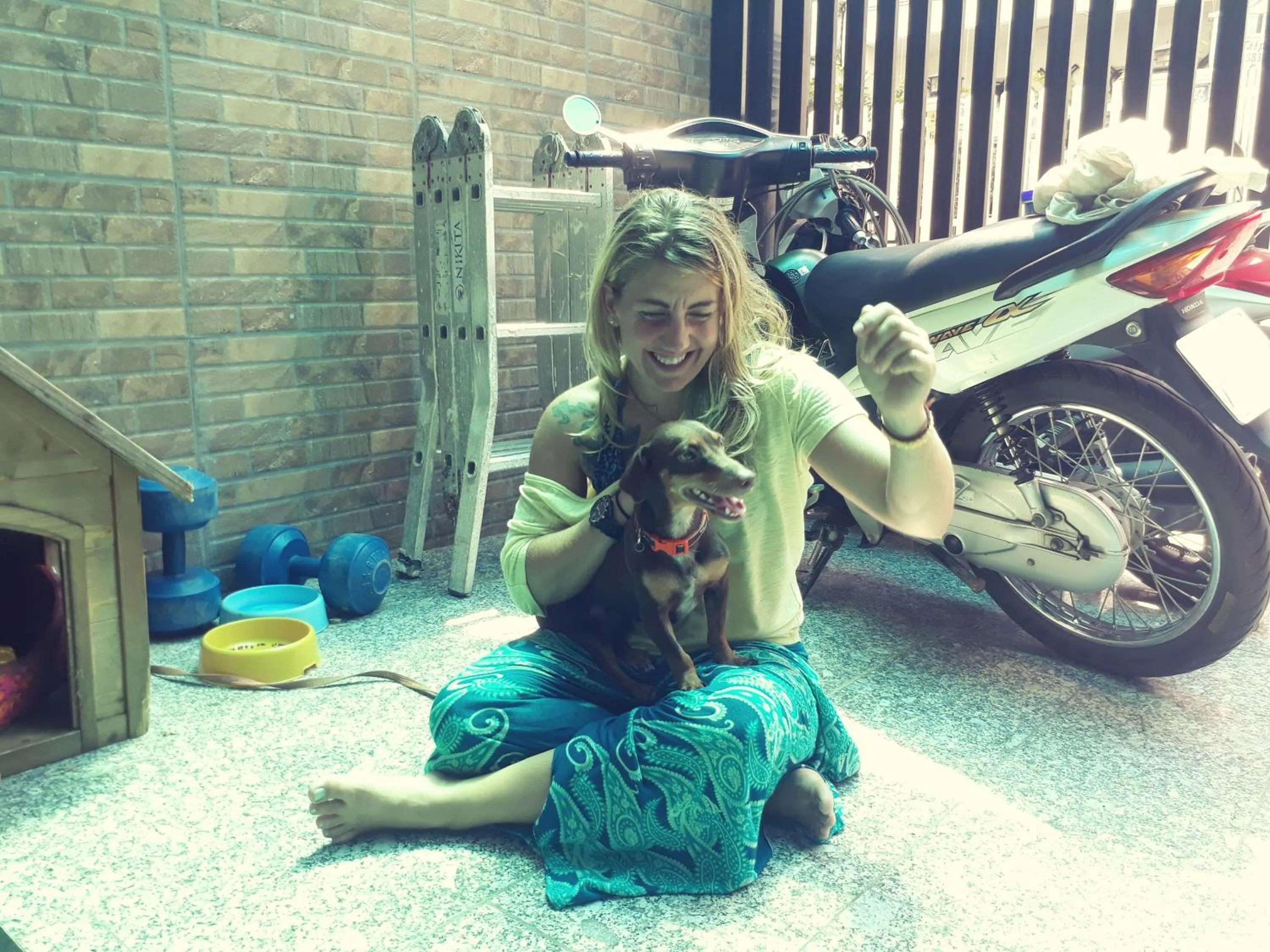 Balcony/Terrace in Adora Central Park Hostel