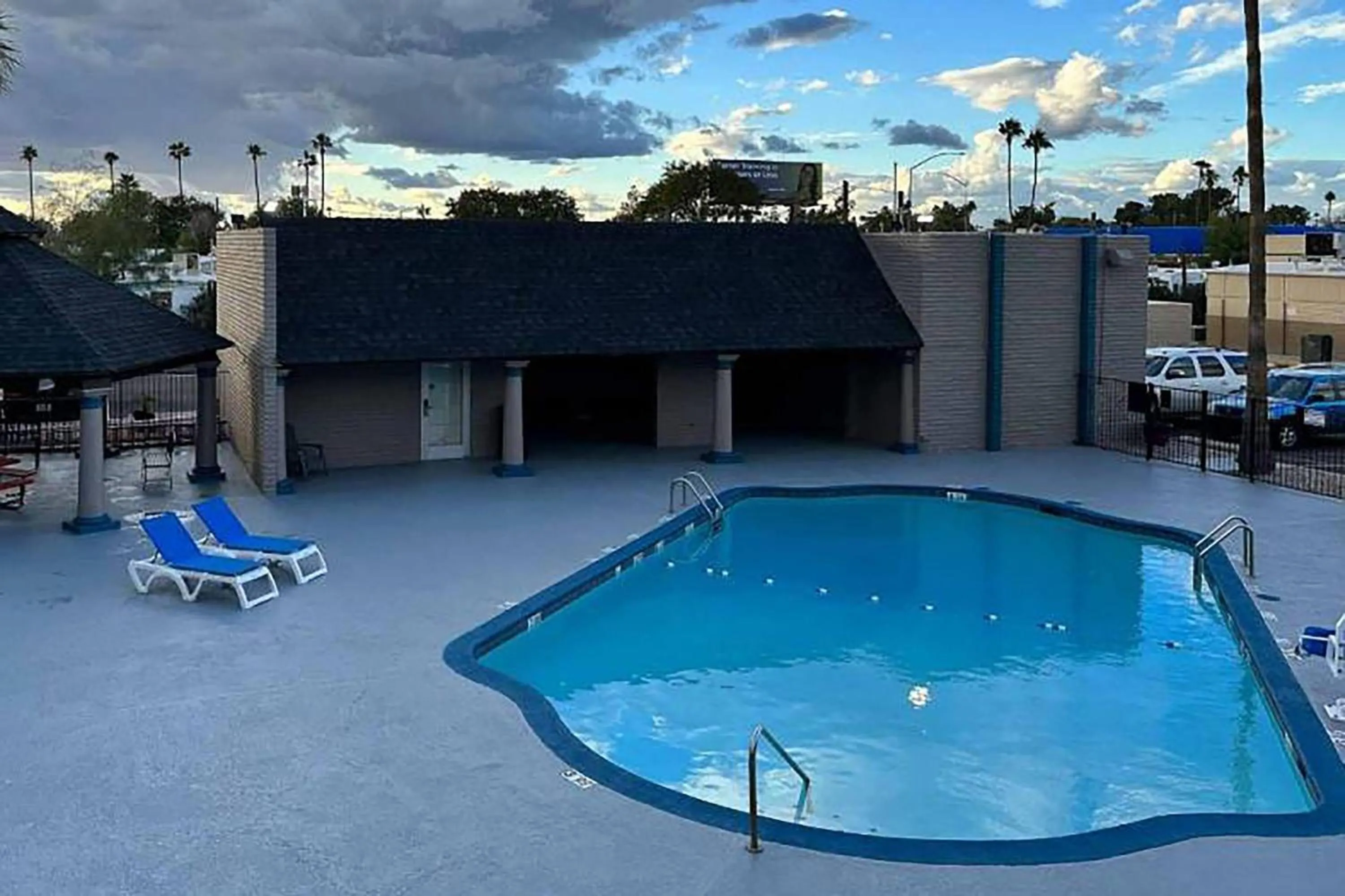 Pool view in Super 8 by Wyndham Mesa Downtown Near Convention Center