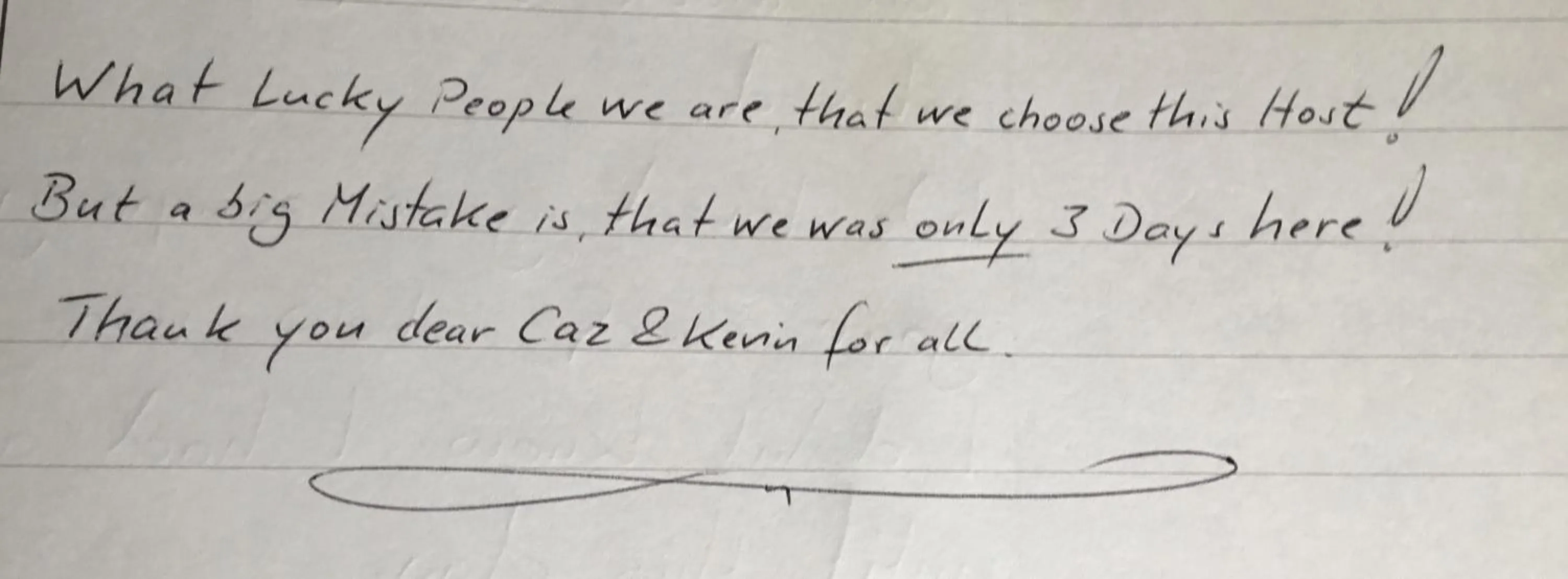 Certificate/Award in We Love the Bay short stays private suite 1 to 4 days