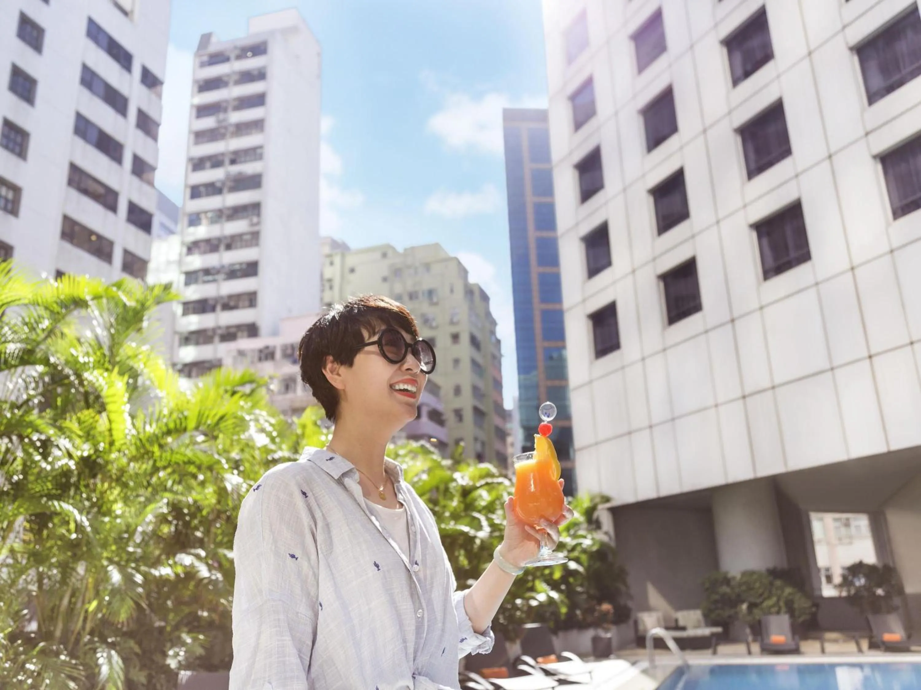 Pool view in Novotel Century Hong Kong