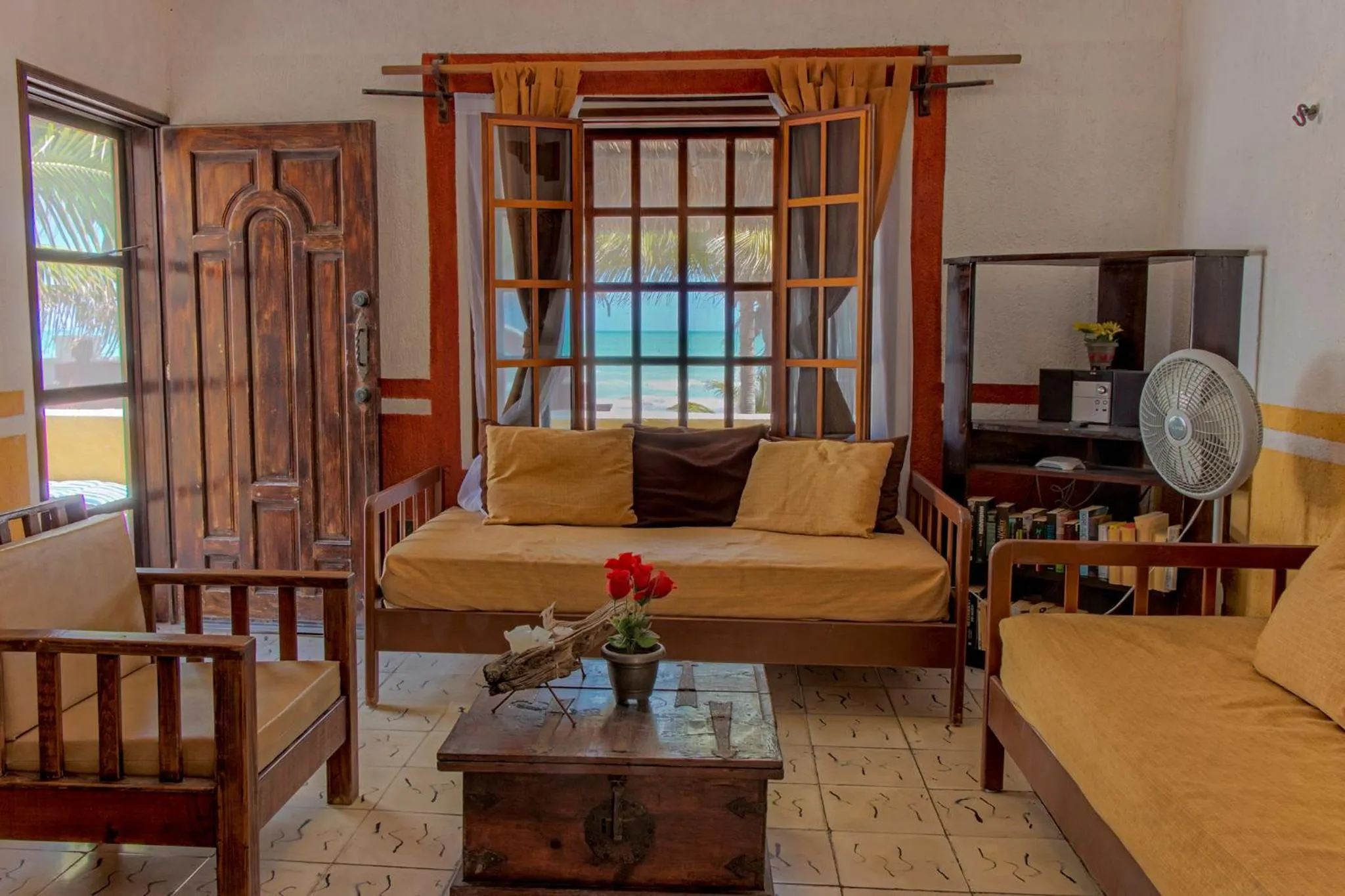 Living room in Beachfront Apartment Hacienda del Cuyo