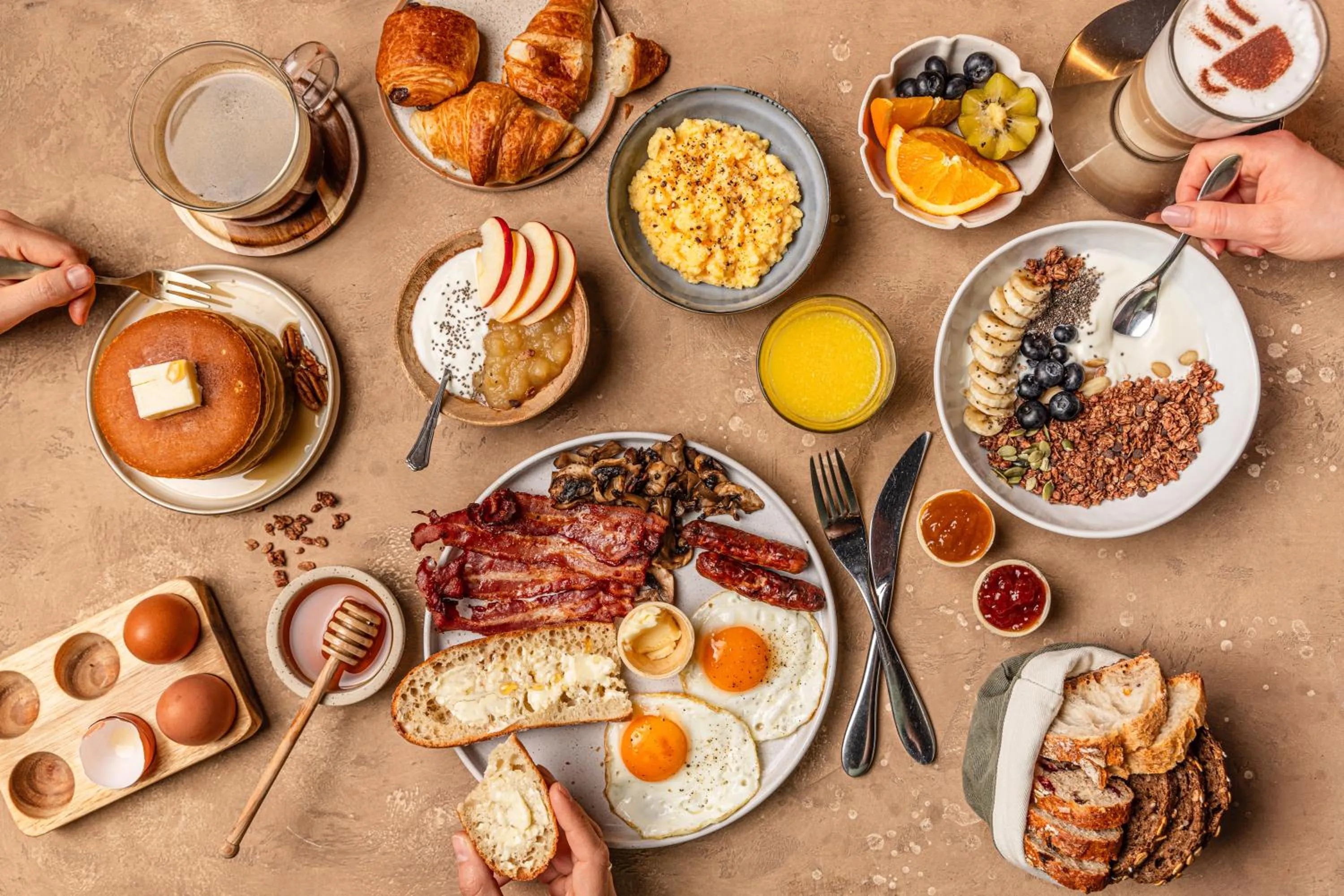 Breakfast in Mercure Rouen Val de Reuil