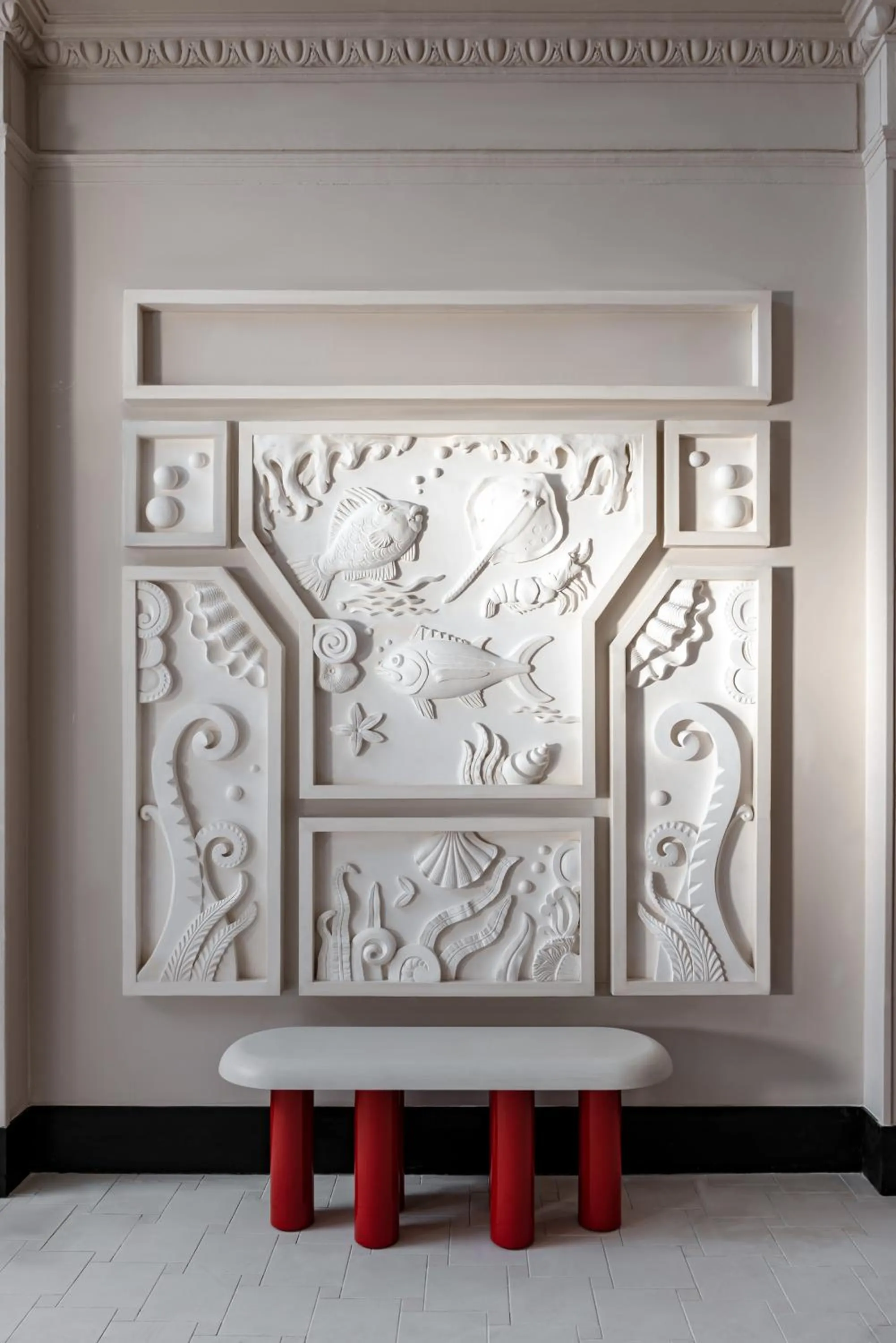 Decorative detail in Regina Experimental Biarritz