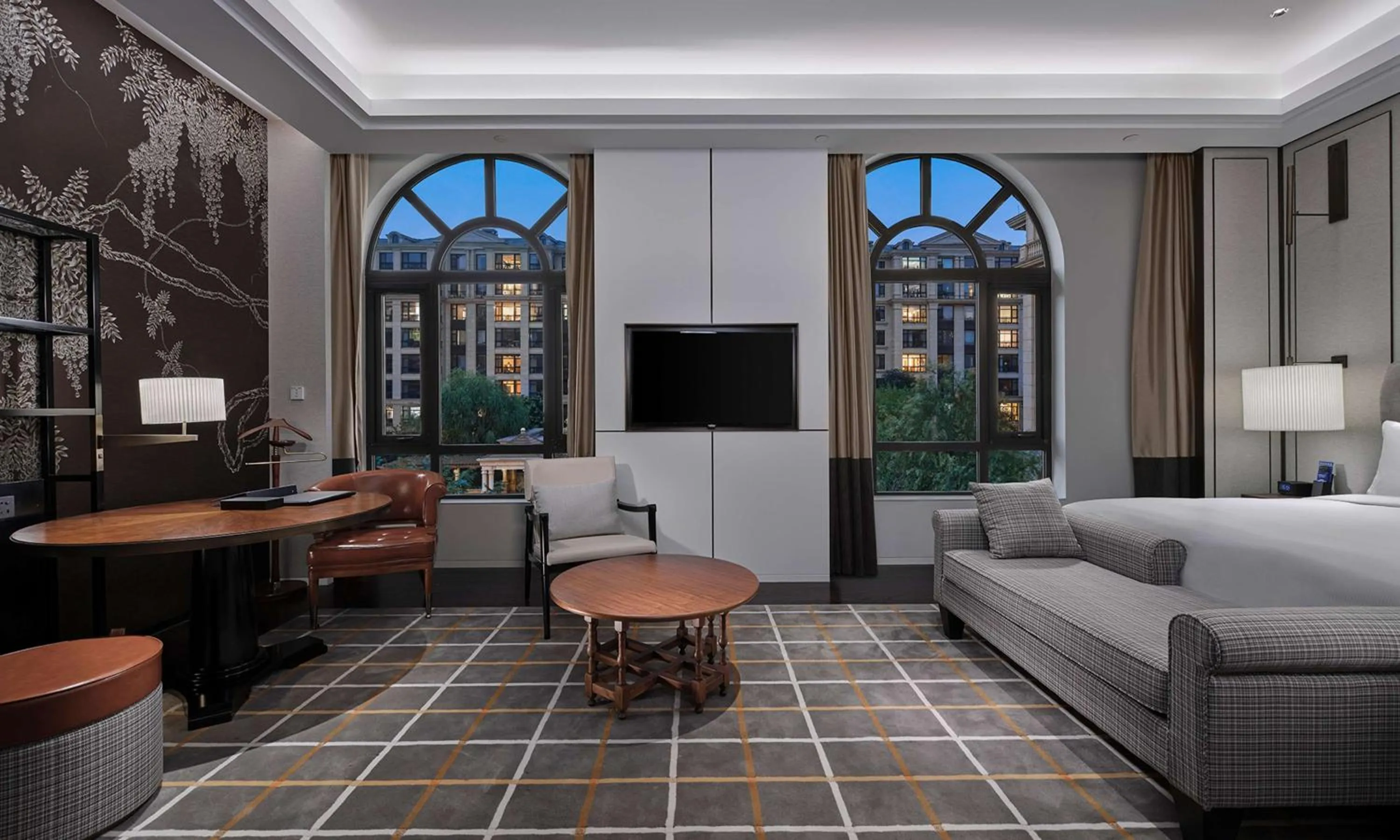 Living room, Bed in Hilton Beijing Daxing