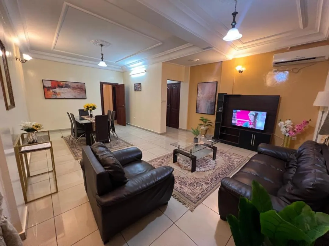 Living room in Résidences hôtelières Micheline et Emile BASTOS