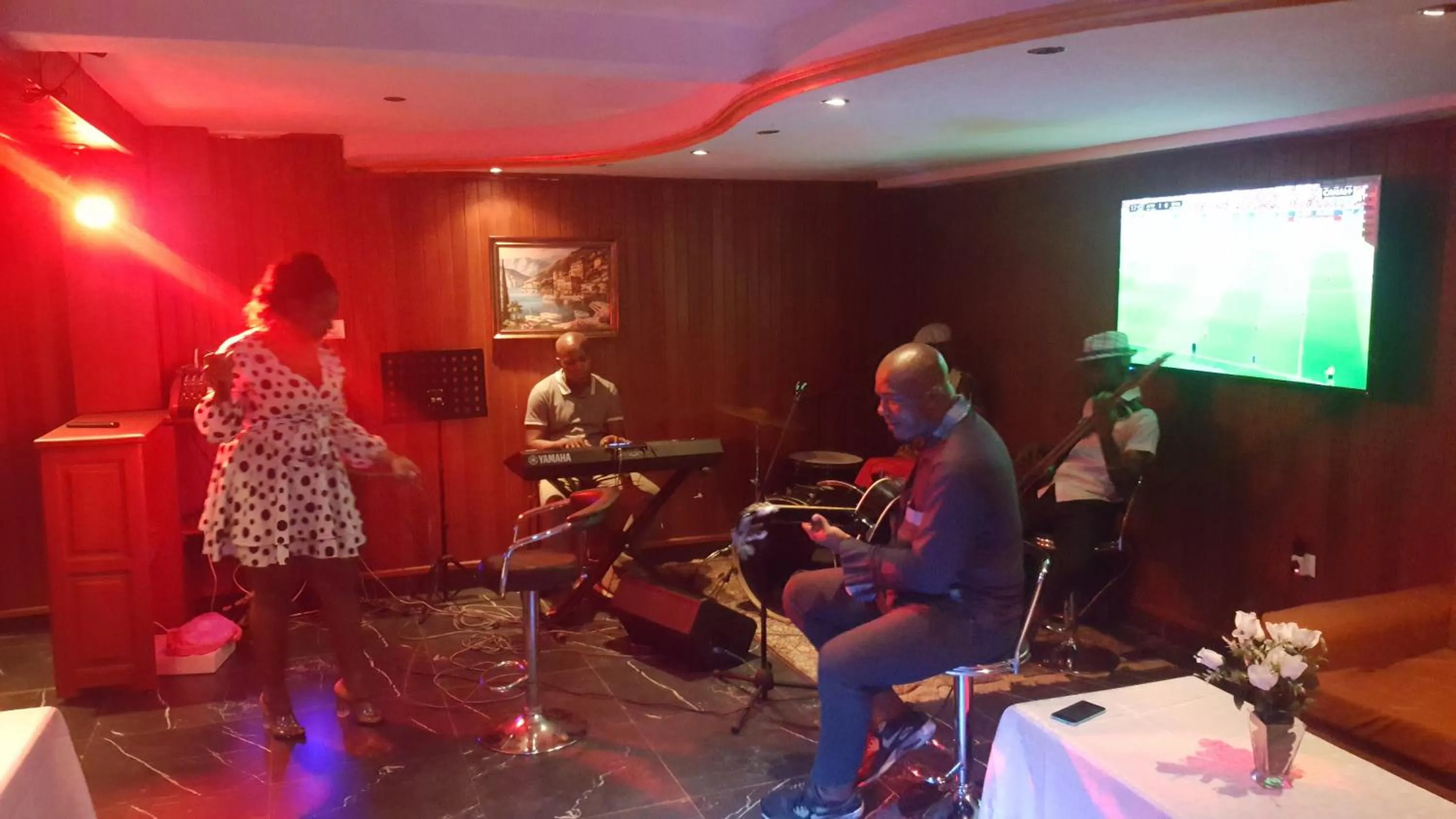 Lounge or bar in Résidences hôtelières Micheline et Emile BASTOS