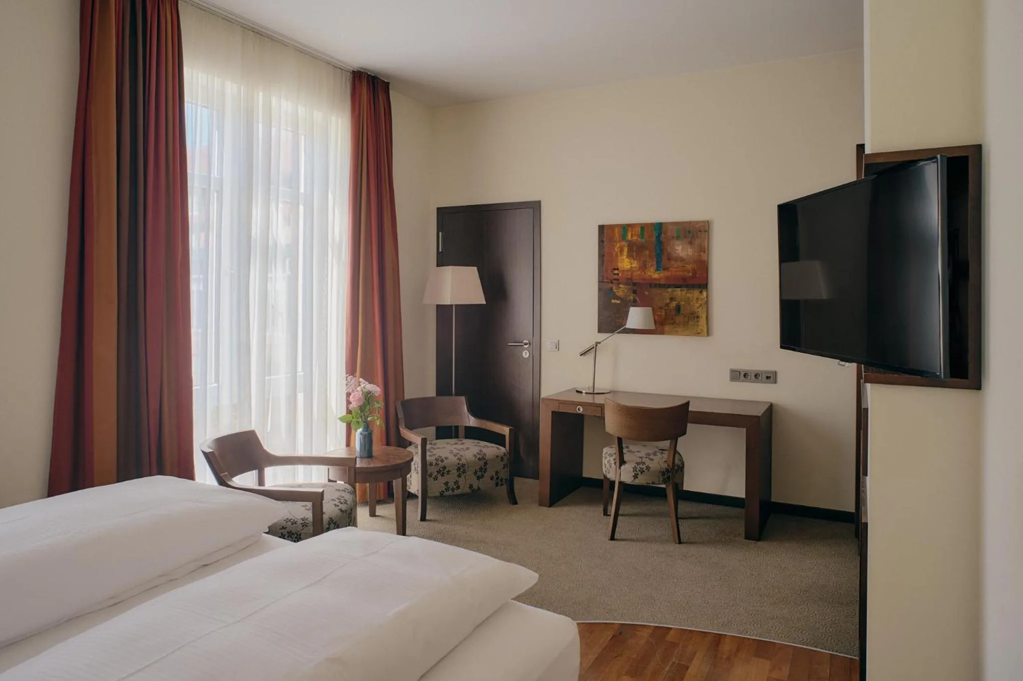 Bed in Aparthotel Treudelberg Hamburg