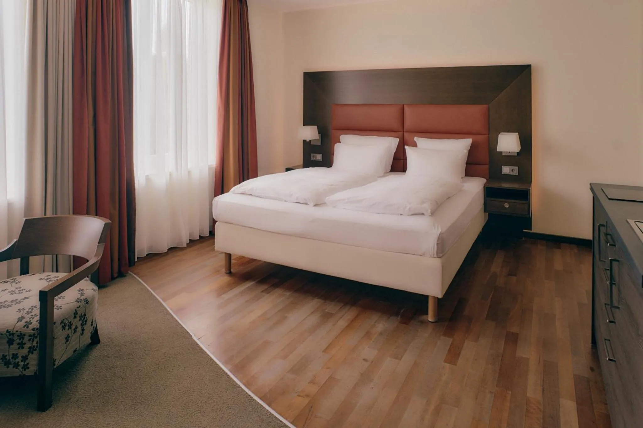 Bed in Aparthotel Treudelberg Hamburg