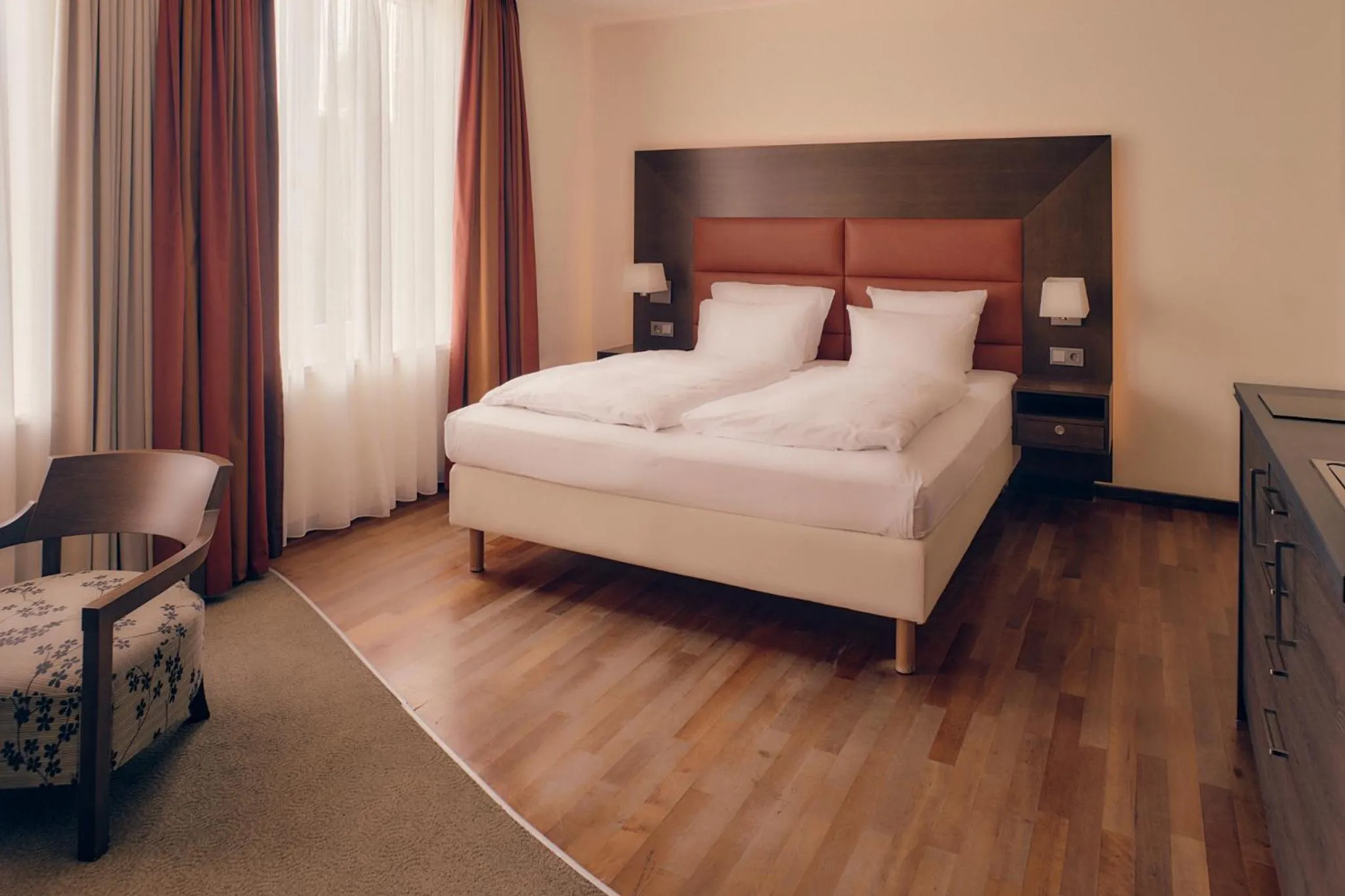 Bed in Aparthotel Treudelberg Hamburg