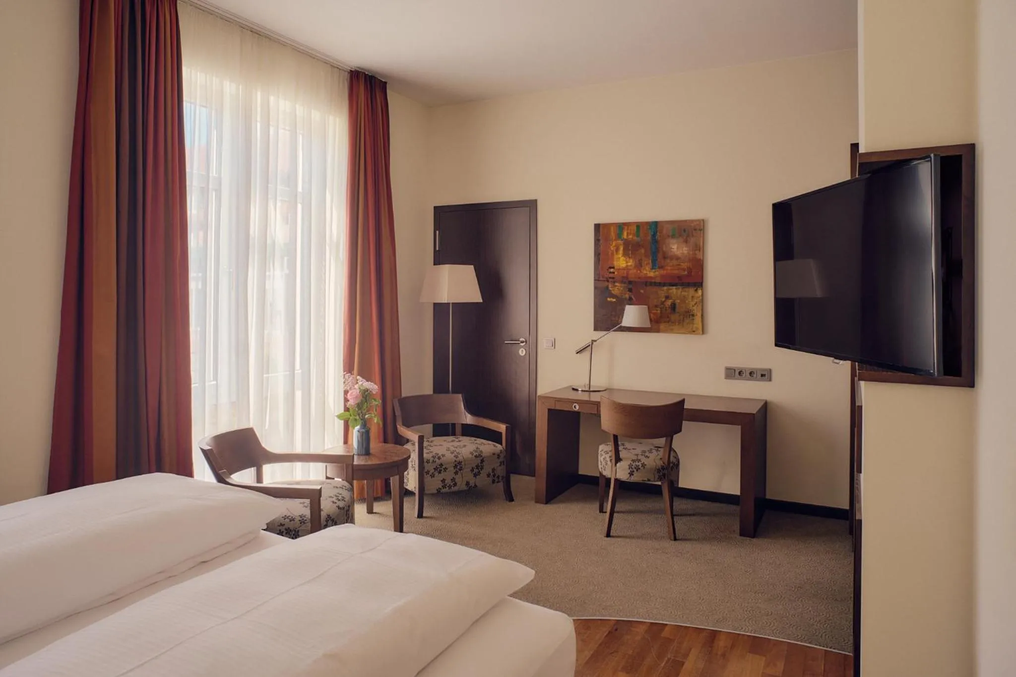 Bed in Aparthotel Treudelberg Hamburg